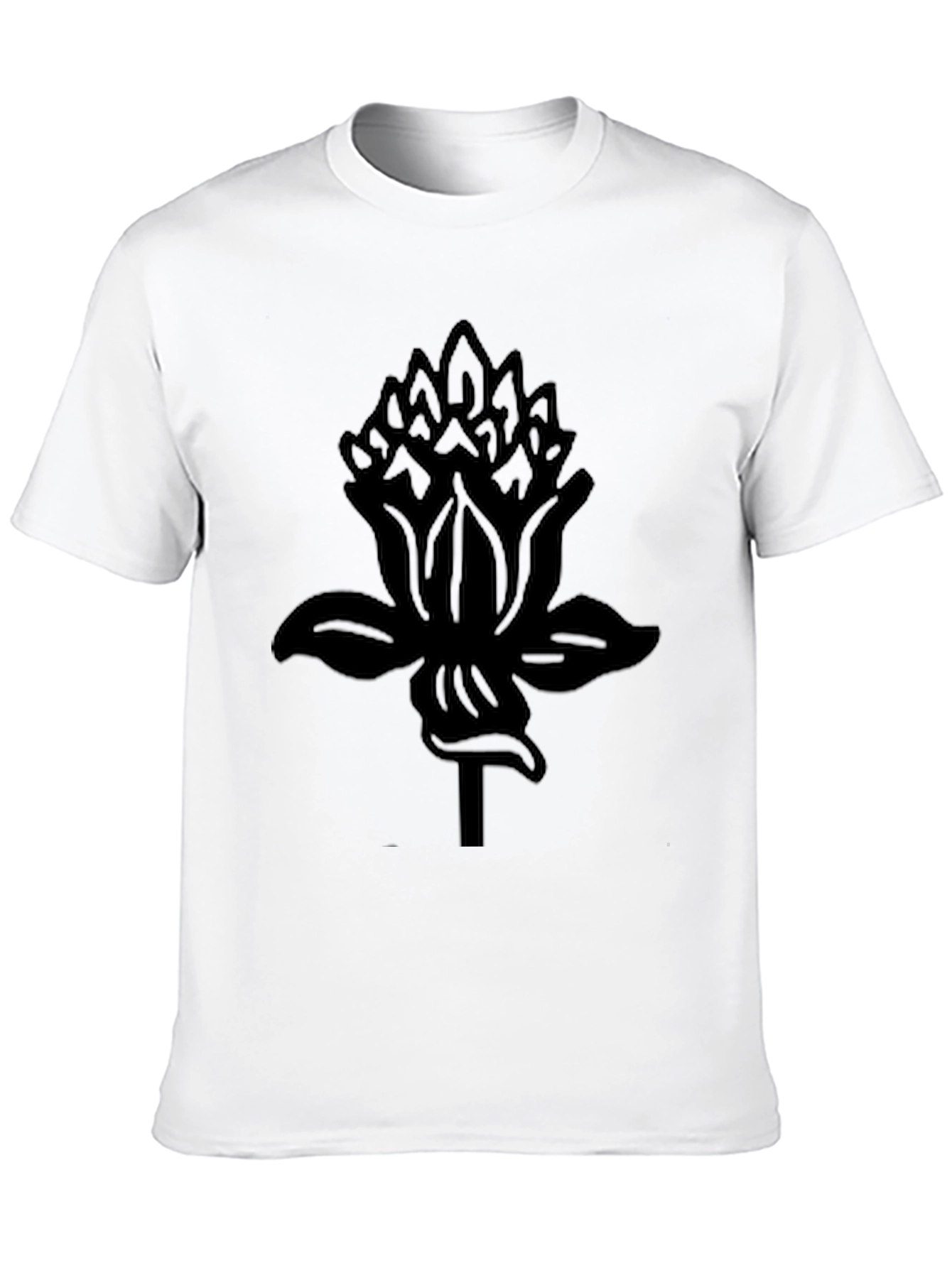 Black Floral Print T-Shirt