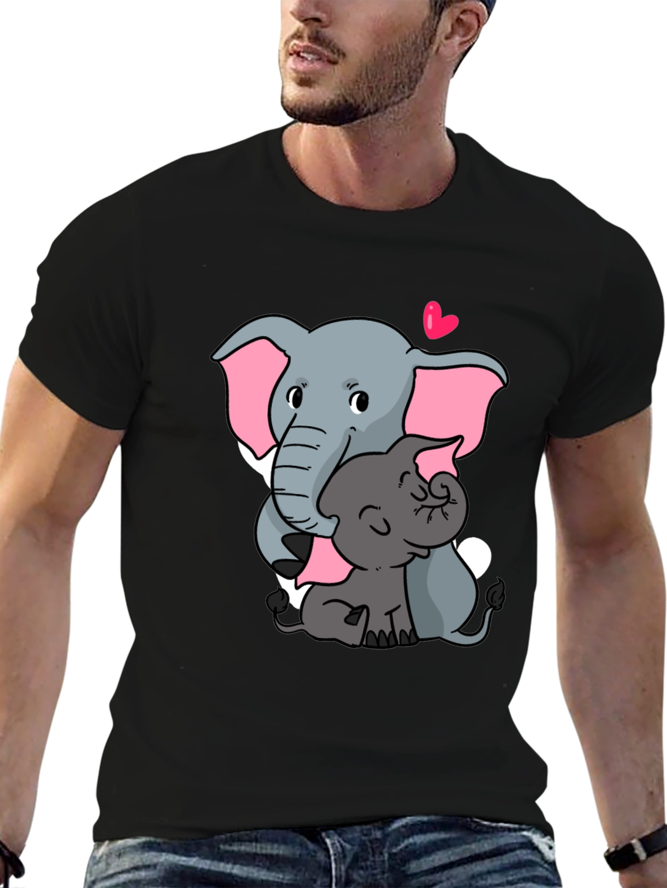 Cute Elephant Mom and Baby T-Shirt