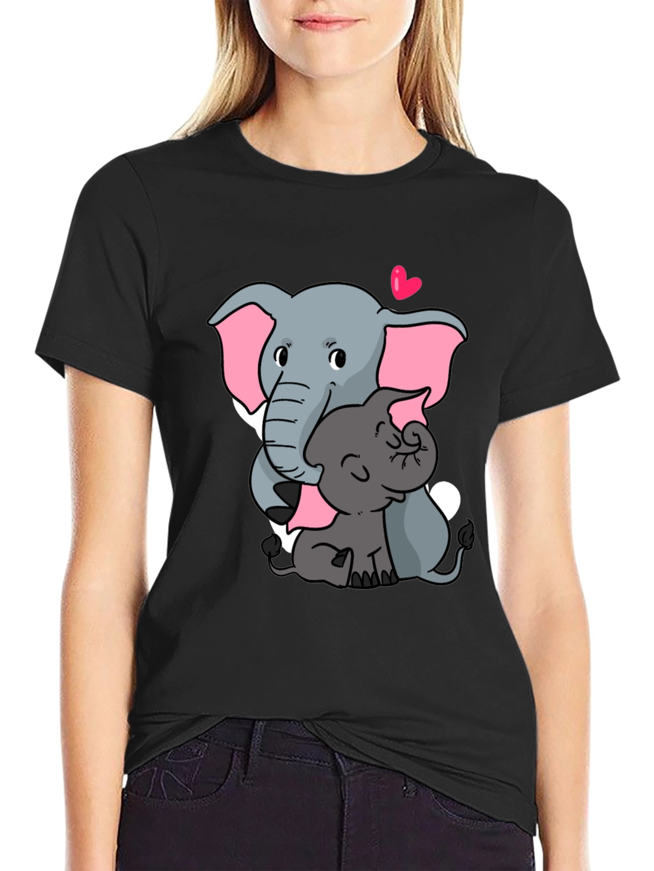 Cute Elephant Mom and Baby T-Shirt