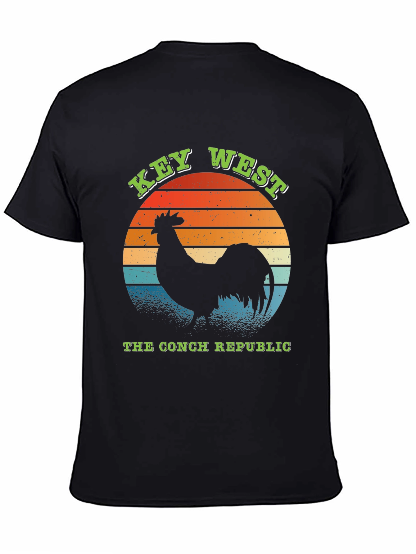 Key West Conch Republic Rooster Graphic T-Shirt