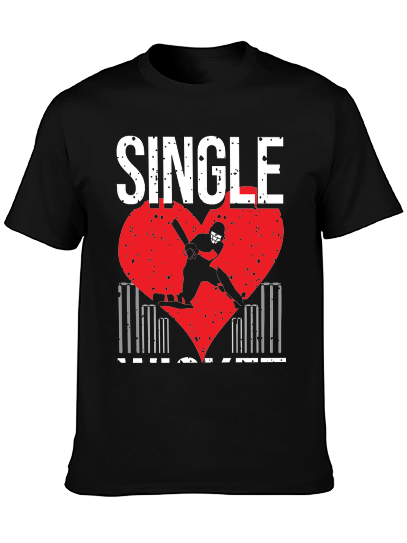 Single Cricket Heart T-Shirt