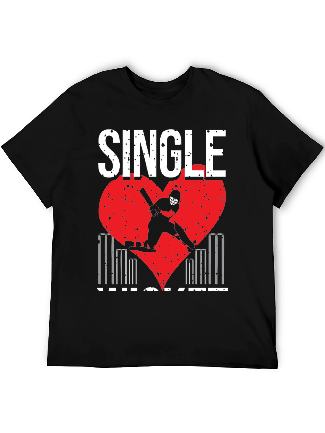 Single Cricket Heart T-Shirt
