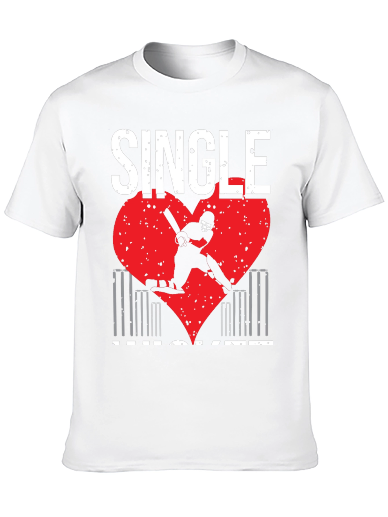 Single Cricket Heart T-Shirt