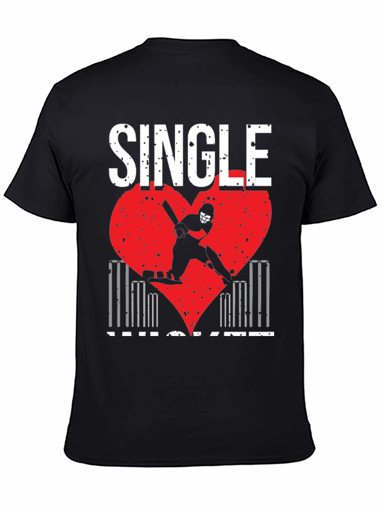 Single Cricket Heart T-Shirt