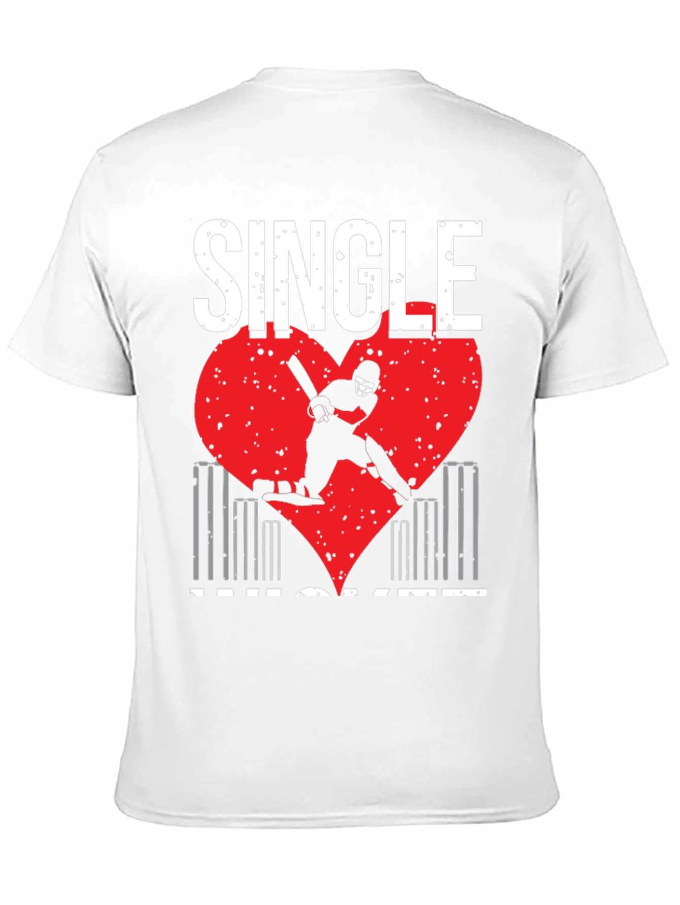 Single Cricket Heart T-Shirt