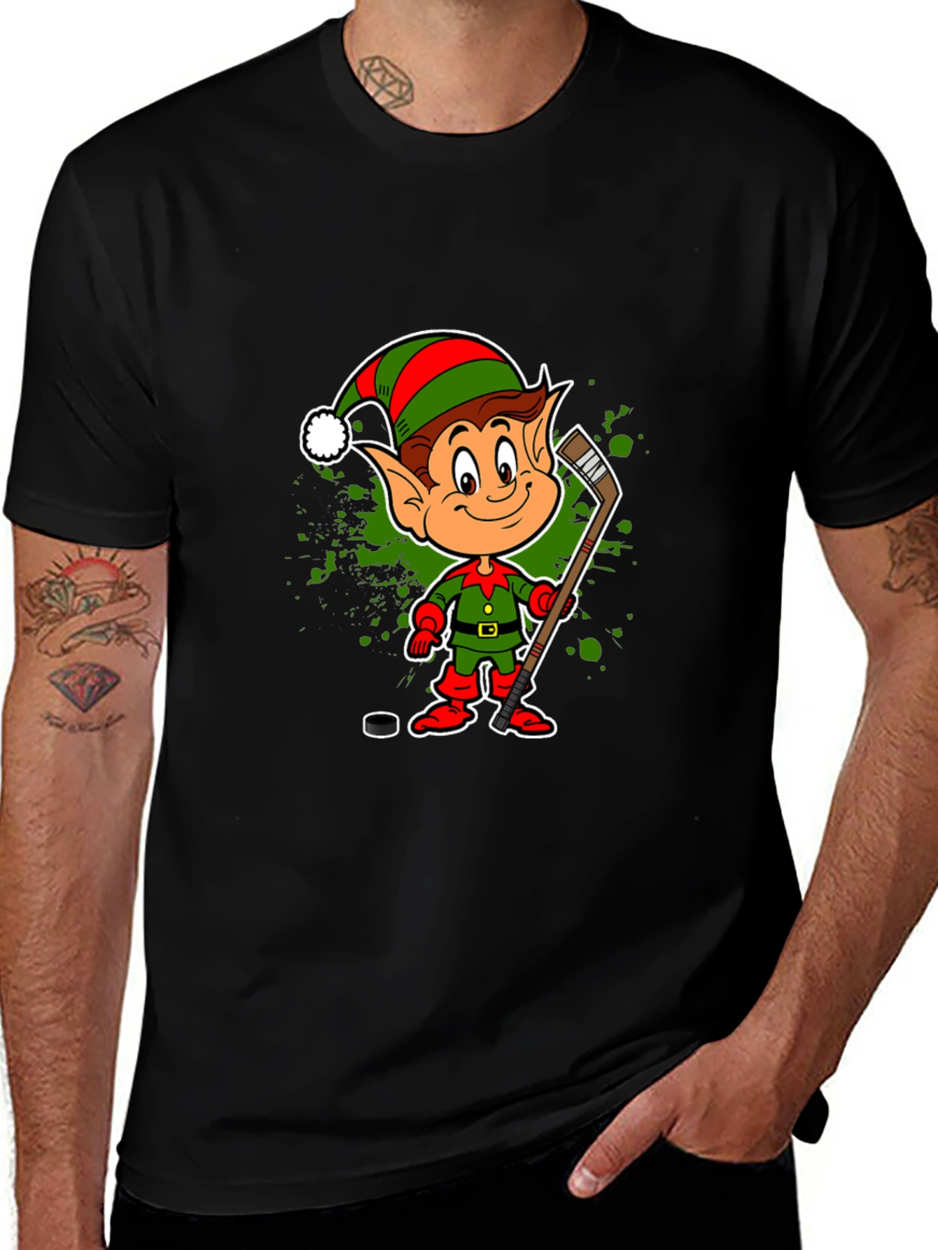 Festive Hockey Elf T-Shirt