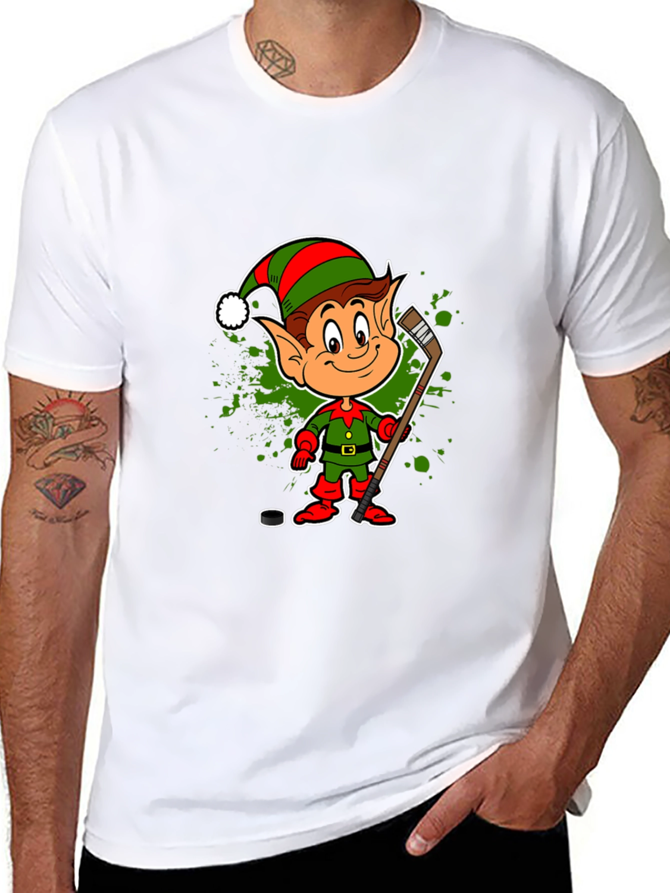 Festive Hockey Elf T-Shirt