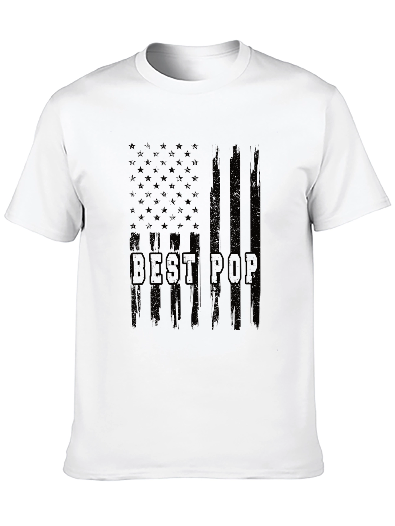 Best Pop American Flag Graphic T-Shirt