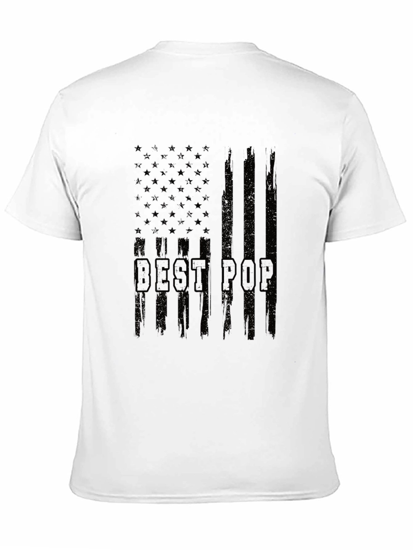 Best Pop American Flag Graphic T-Shirt