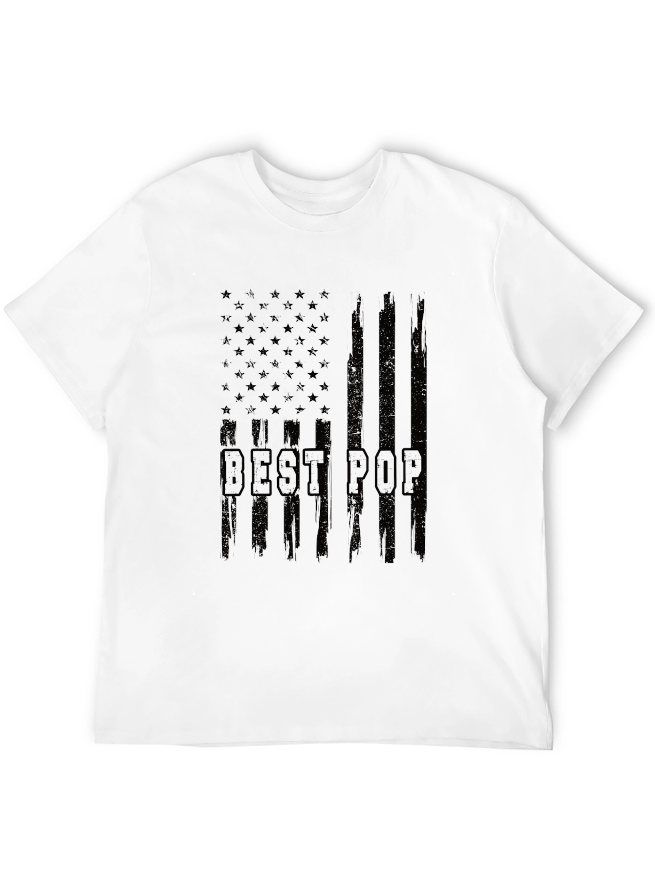 Best Pop American Flag Graphic T-Shirt