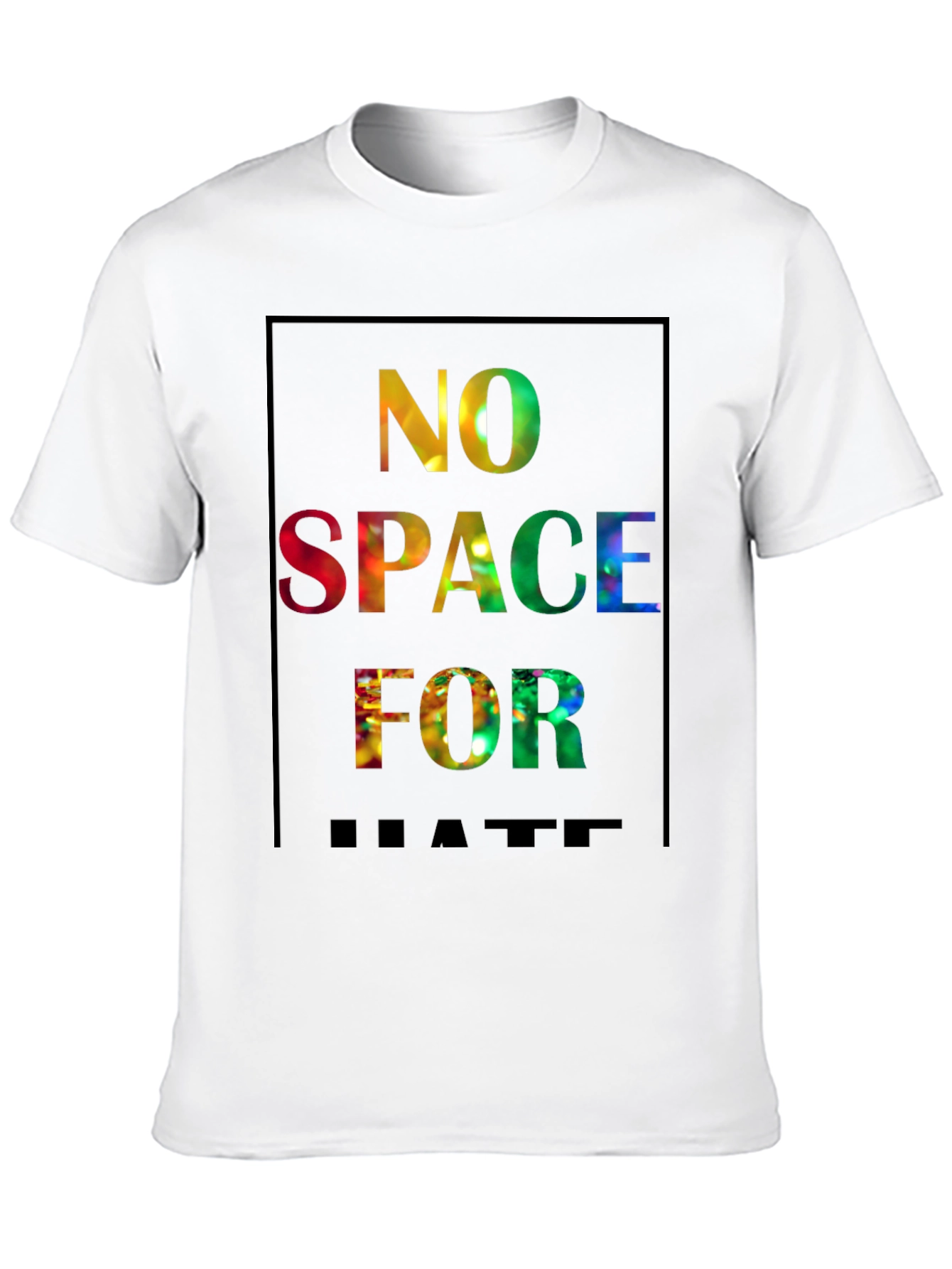 No Space for Hate Graphic Tee - Black