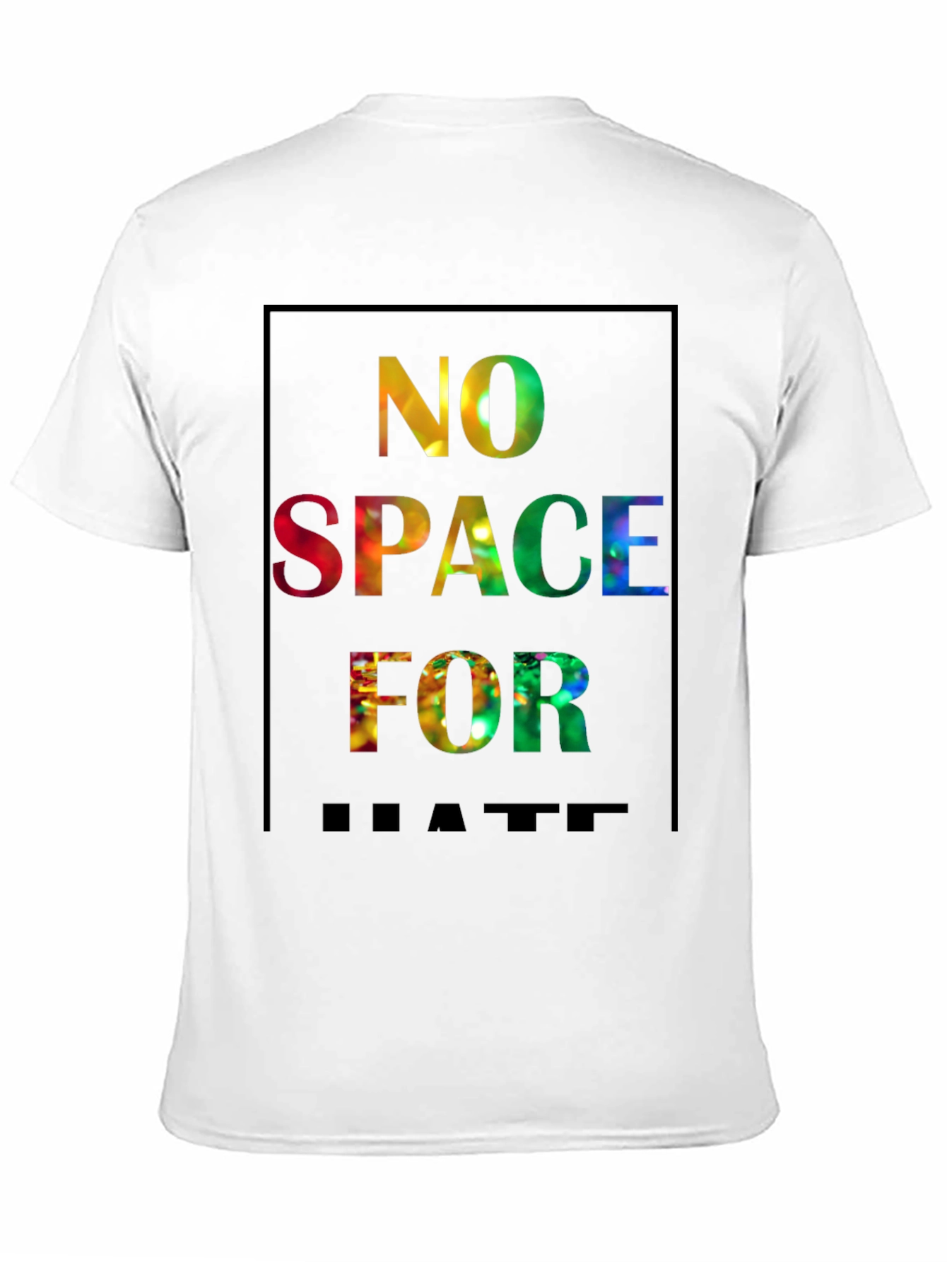 No Space for Hate Graphic Tee - Black