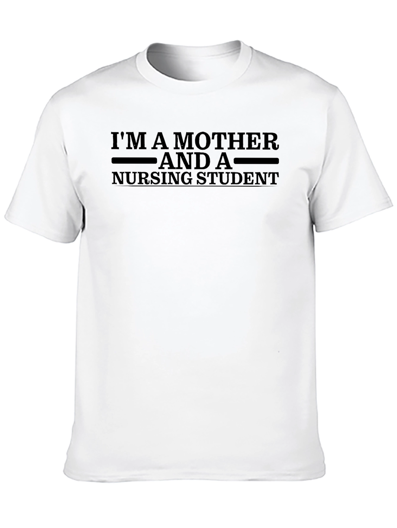 Mother and Nursing Student Black T-Shirt