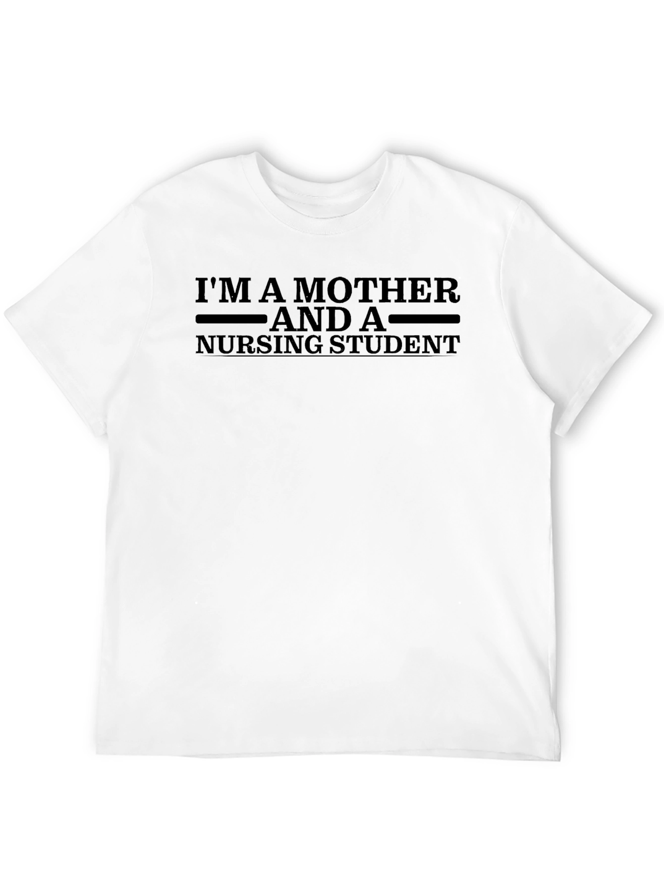 Mother and Nursing Student Black T-Shirt