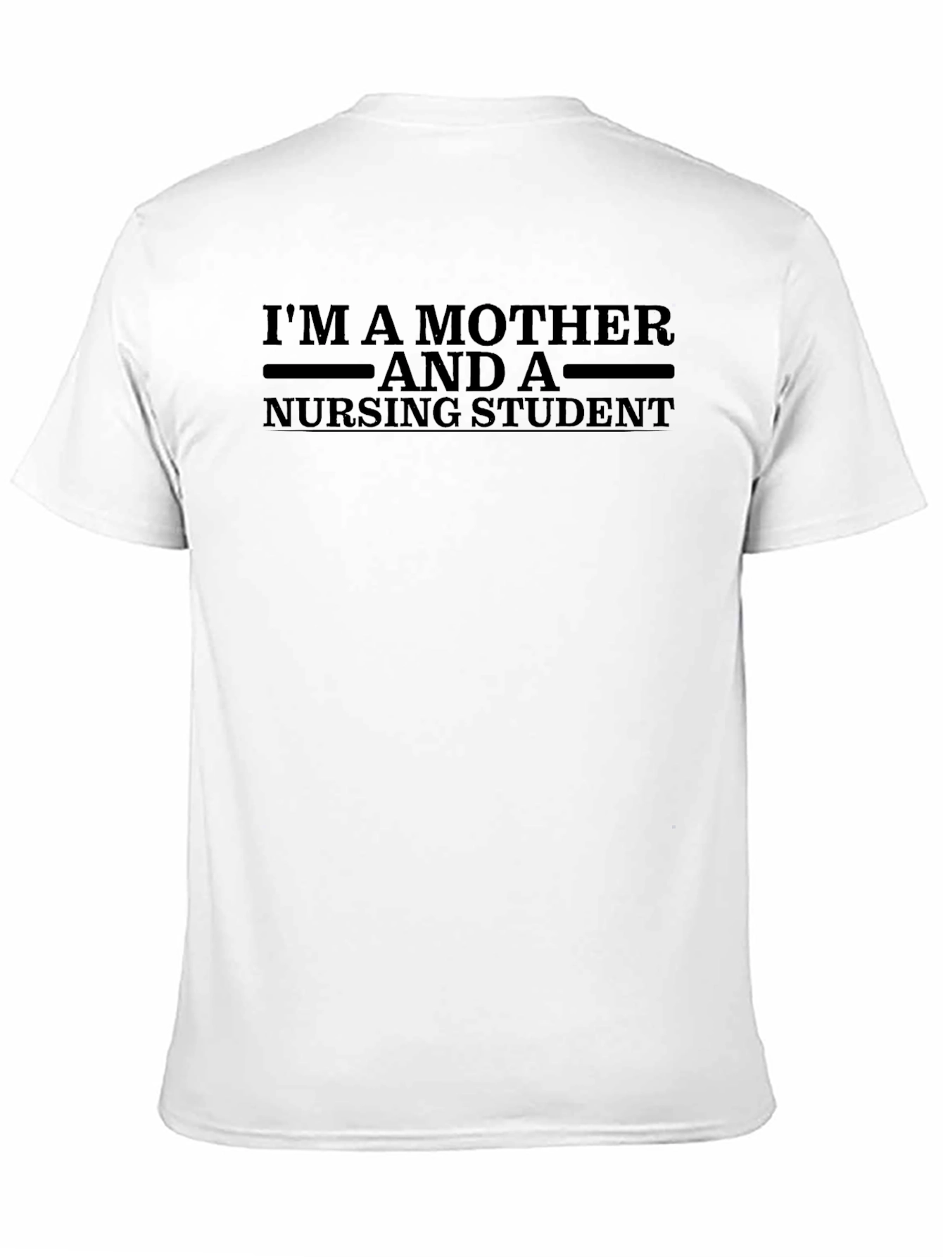 Mother and Nursing Student Black T-Shirt