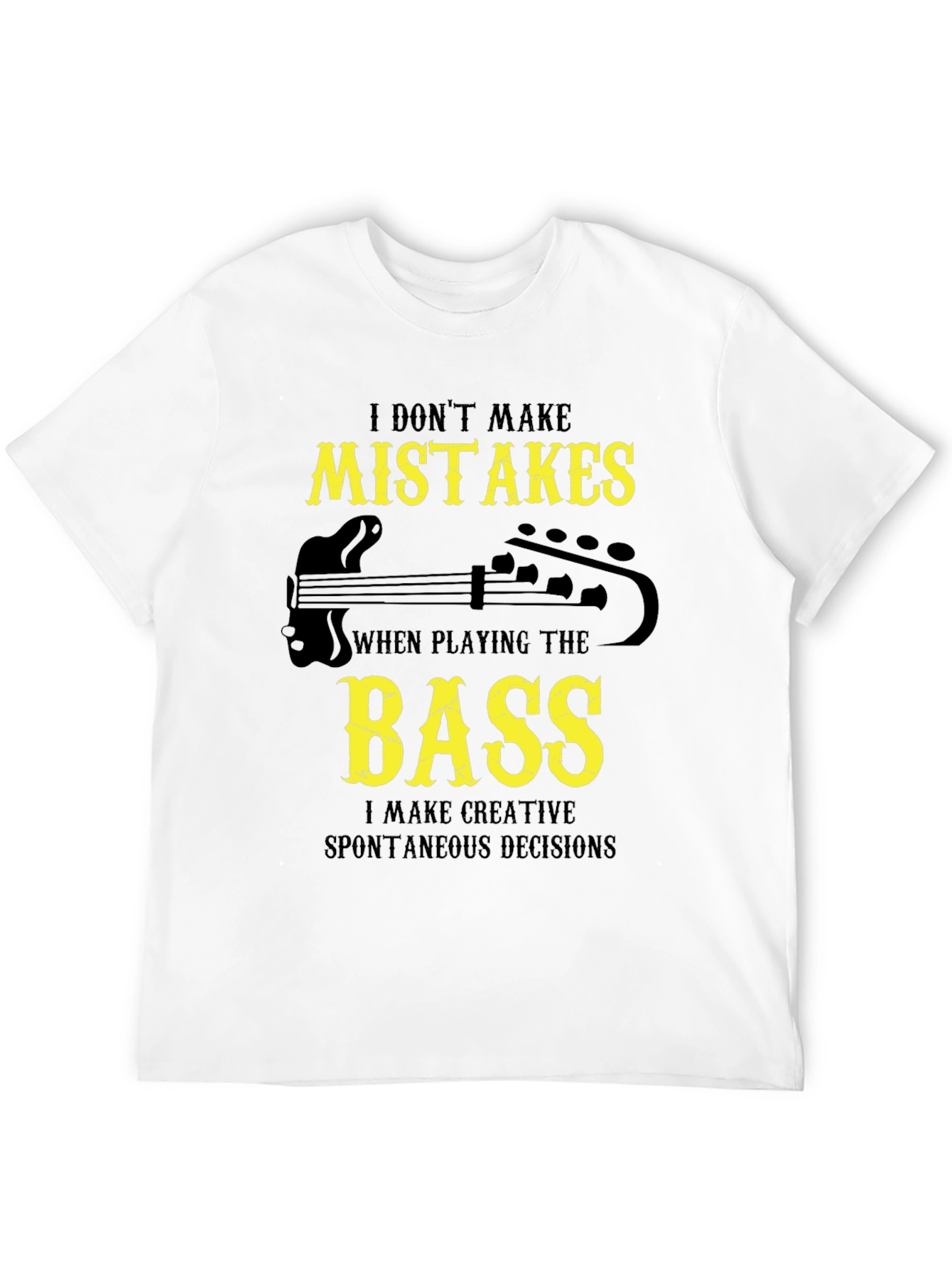 Bass Player Graphic Tee - Creative Decisions T-Shirt