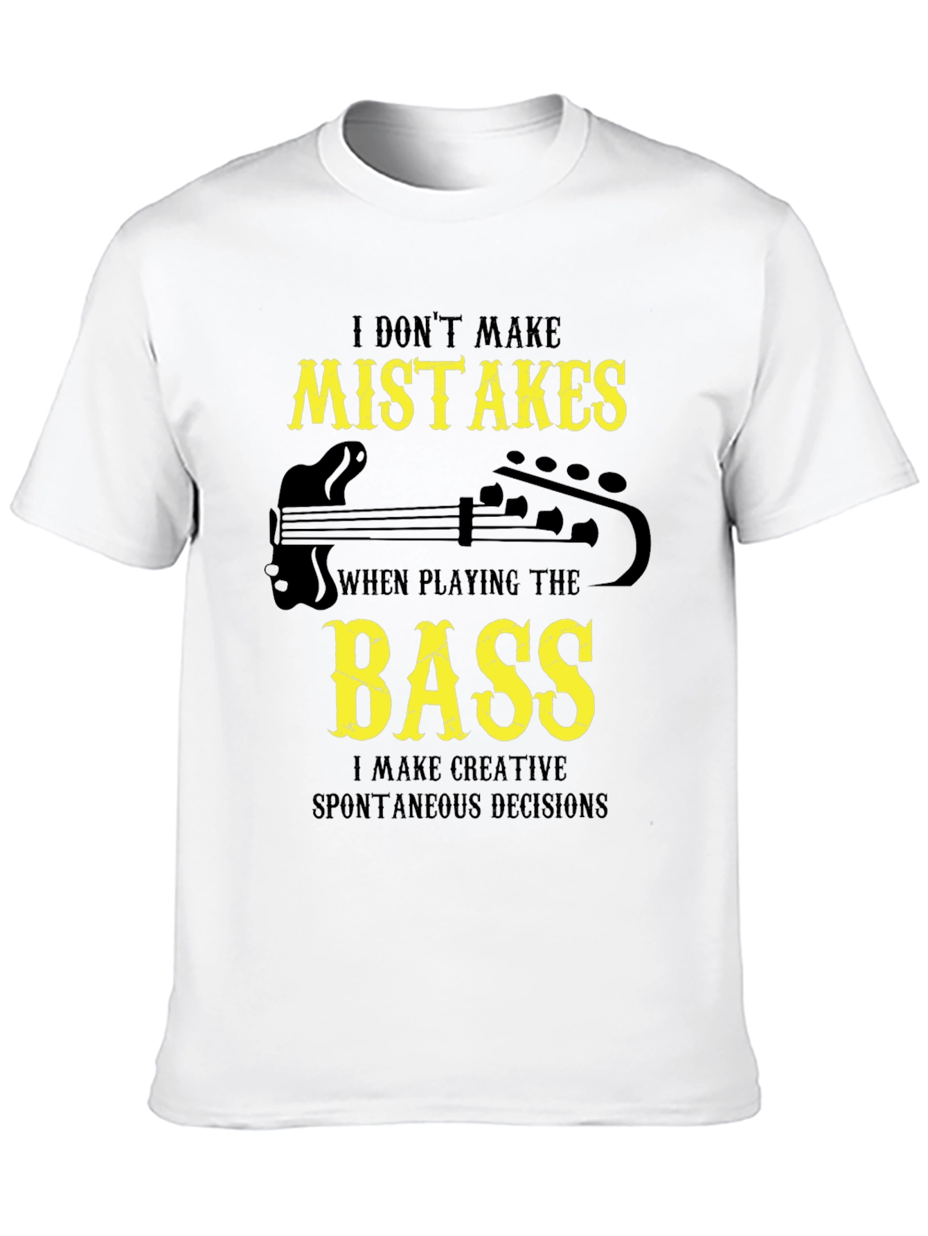 Bass Player Graphic Tee - Creative Decisions T-Shirt