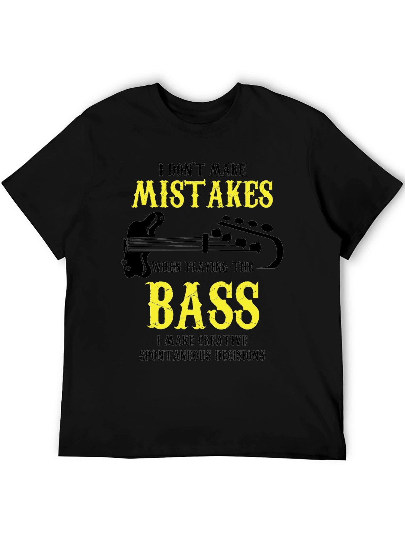 Bass Player Graphic Tee - Creative Decisions T-Shirt