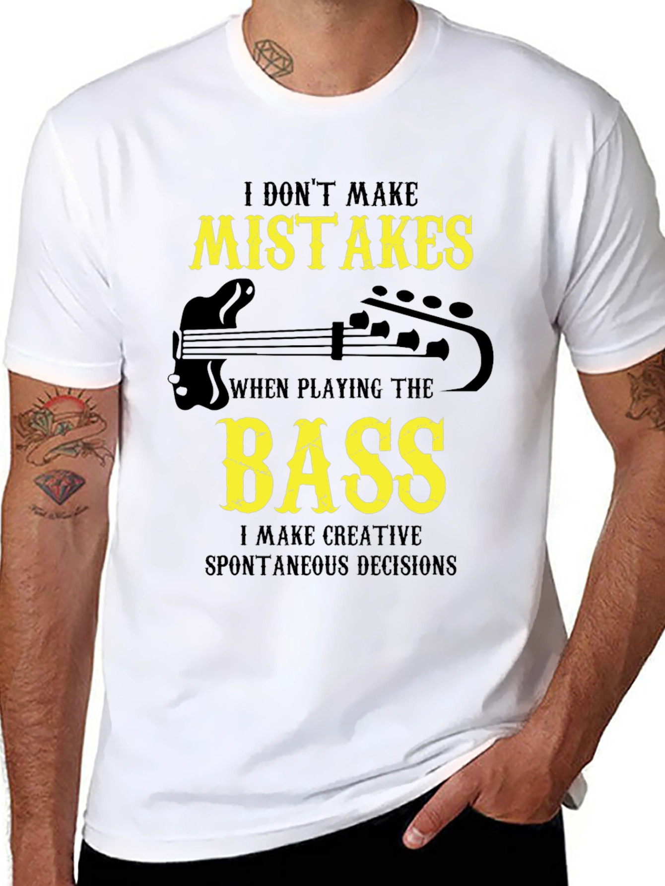 Bass Player Graphic Tee - Creative Decisions T-Shirt