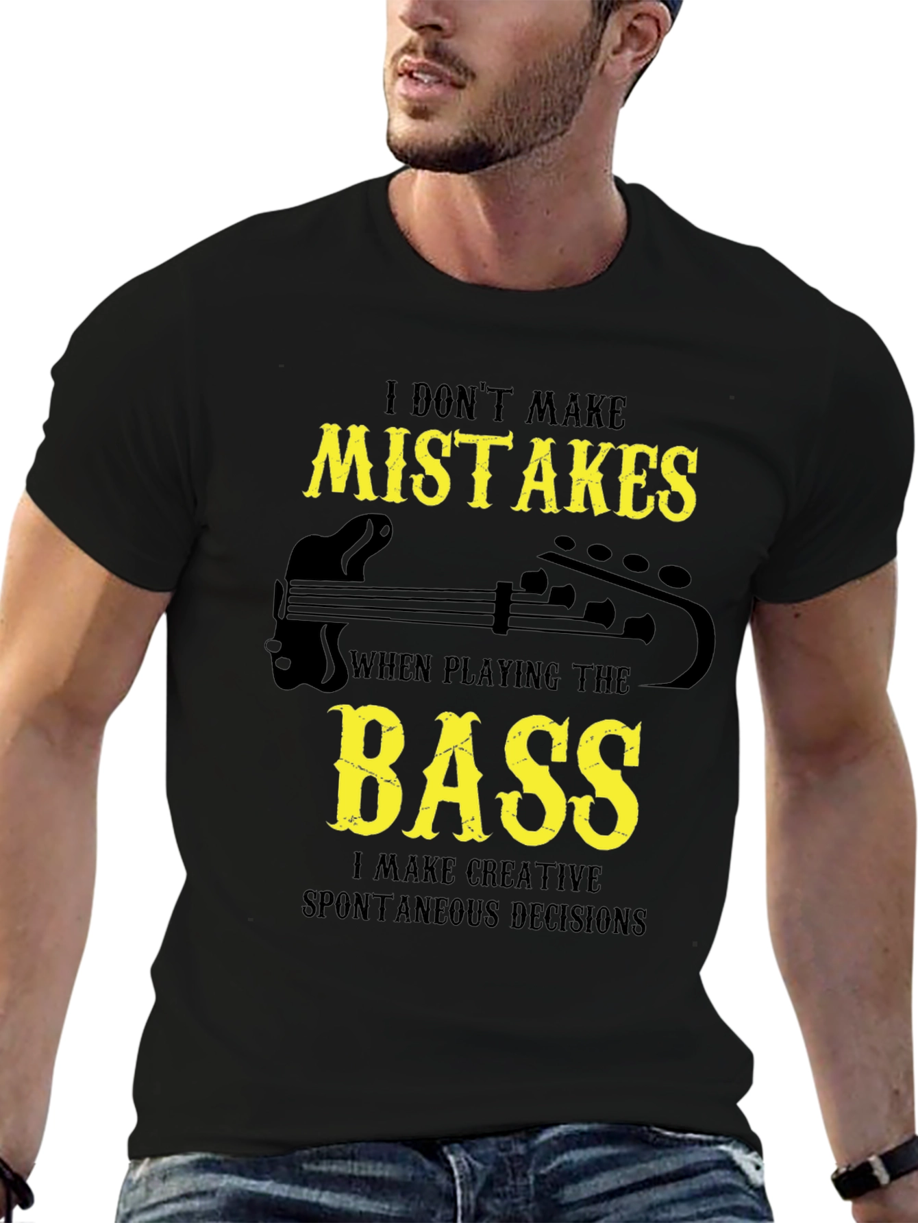 Bass Player Graphic Tee - Creative Decisions T-Shirt