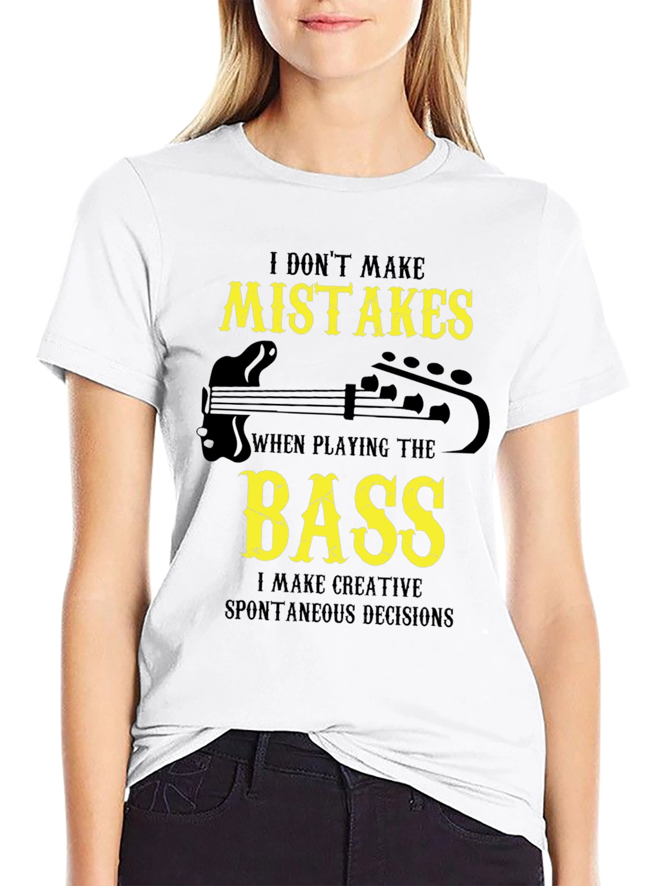 Bass Player Graphic Tee - Creative Decisions T-Shirt