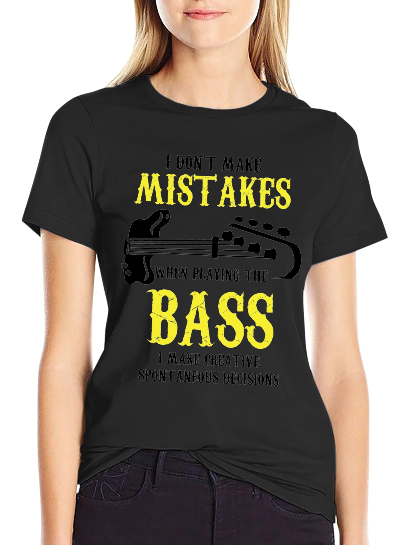 Bass Player Graphic Tee - Creative Decisions T-Shirt