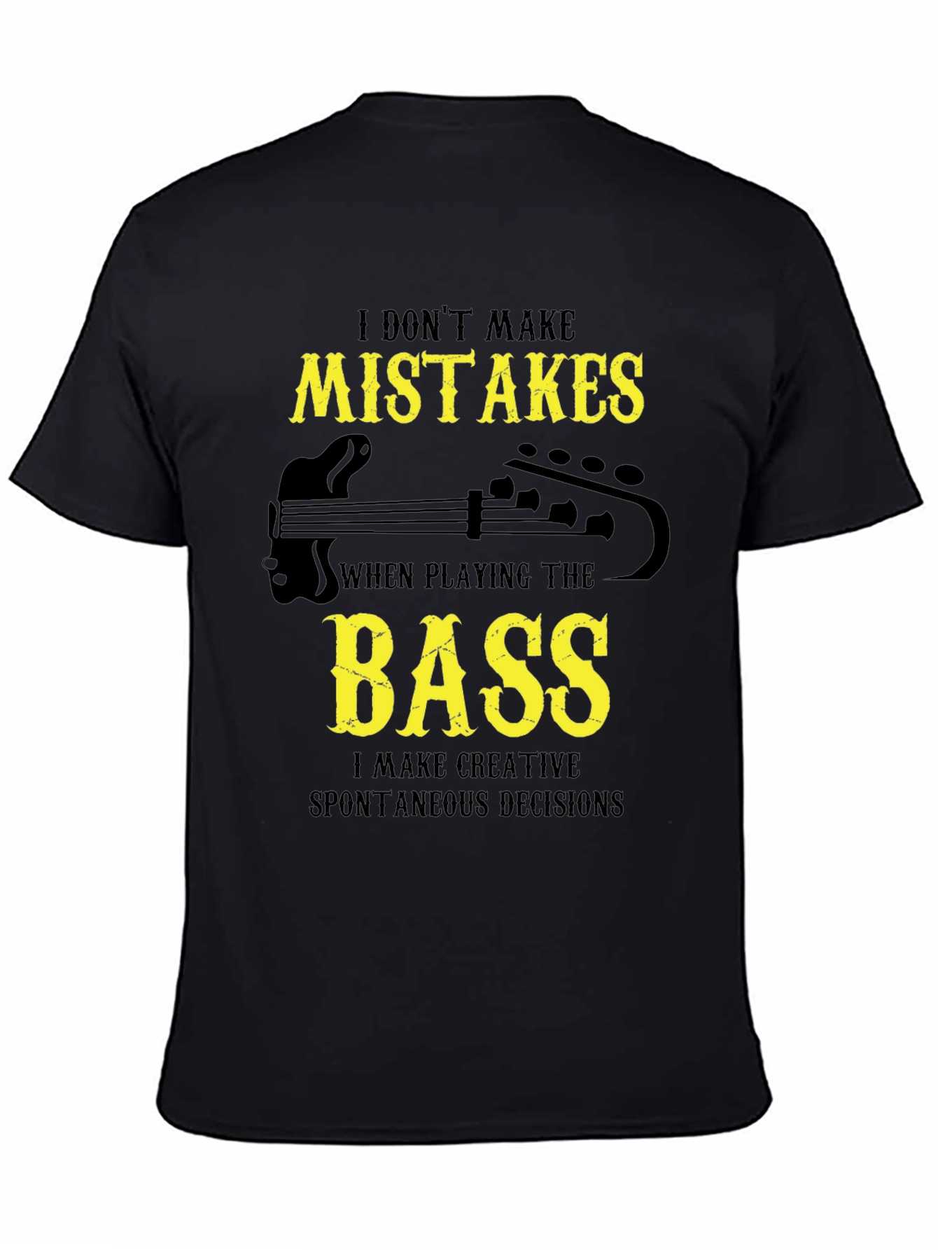 Bass Player Graphic Tee - Creative Decisions T-Shirt