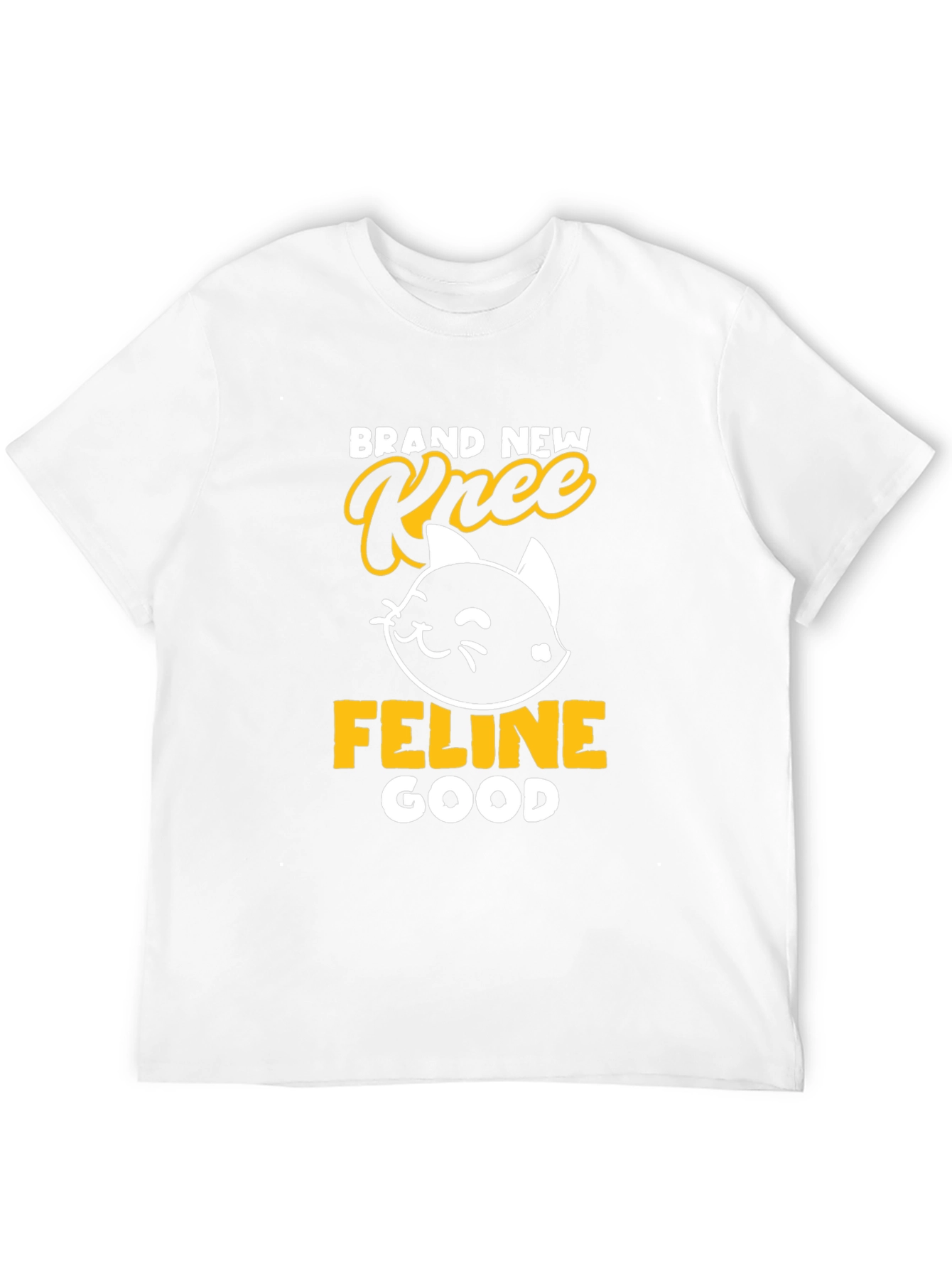 Brand New Knee Feline Good Black T-Shirt