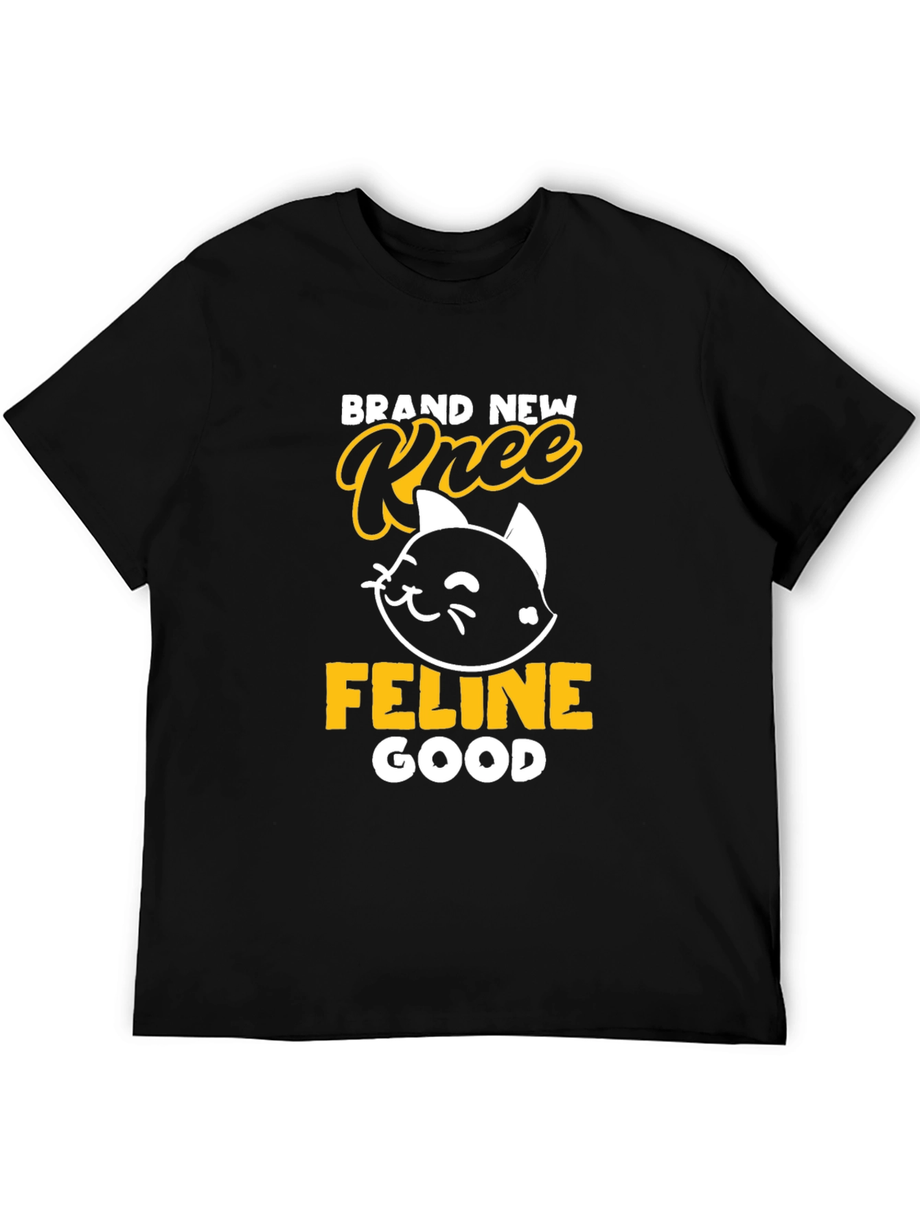 Brand New Knee Feline Good Black T-Shirt