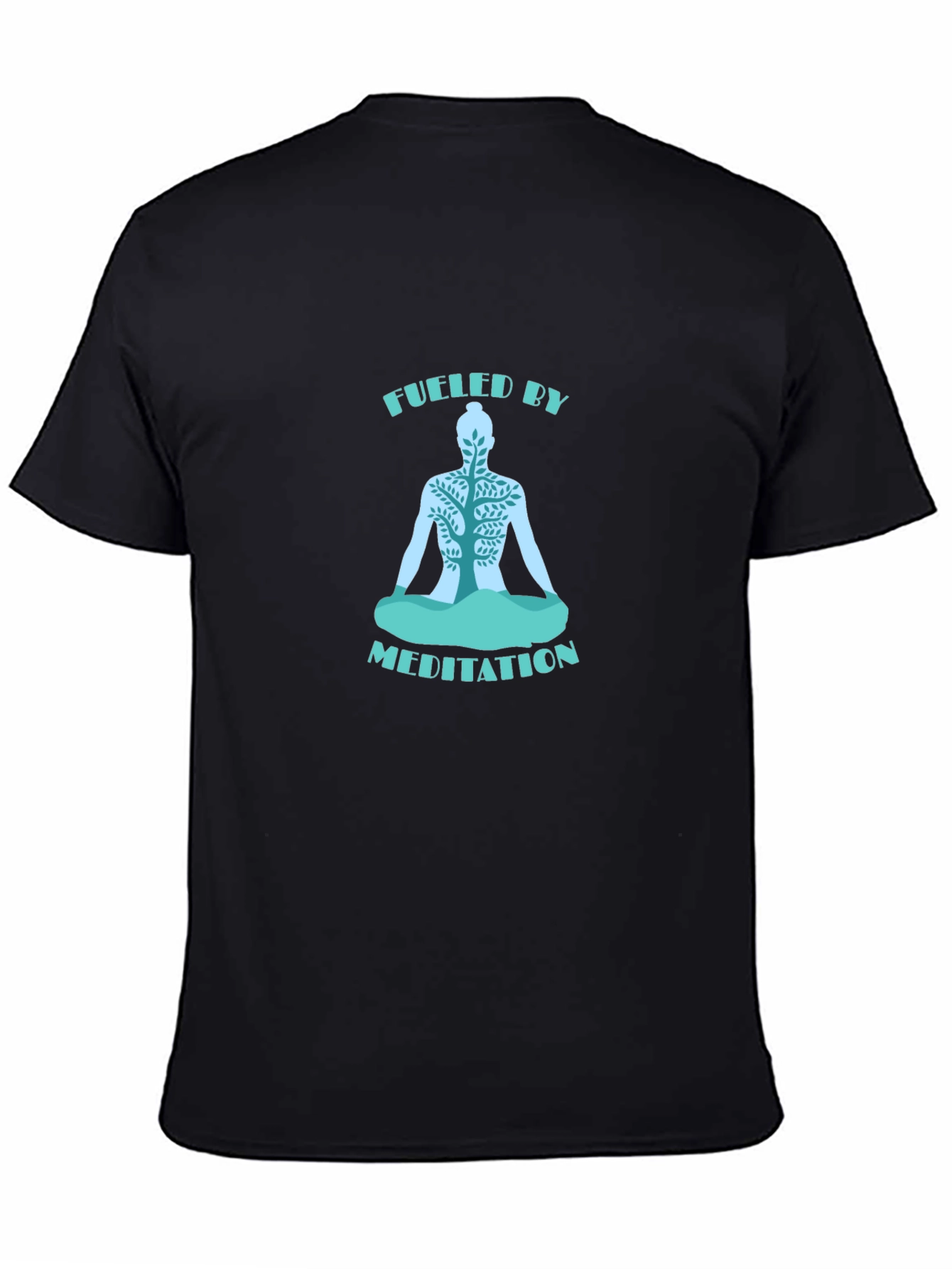 Fueled by Meditation T-Shirt - Black Yoga Tee
