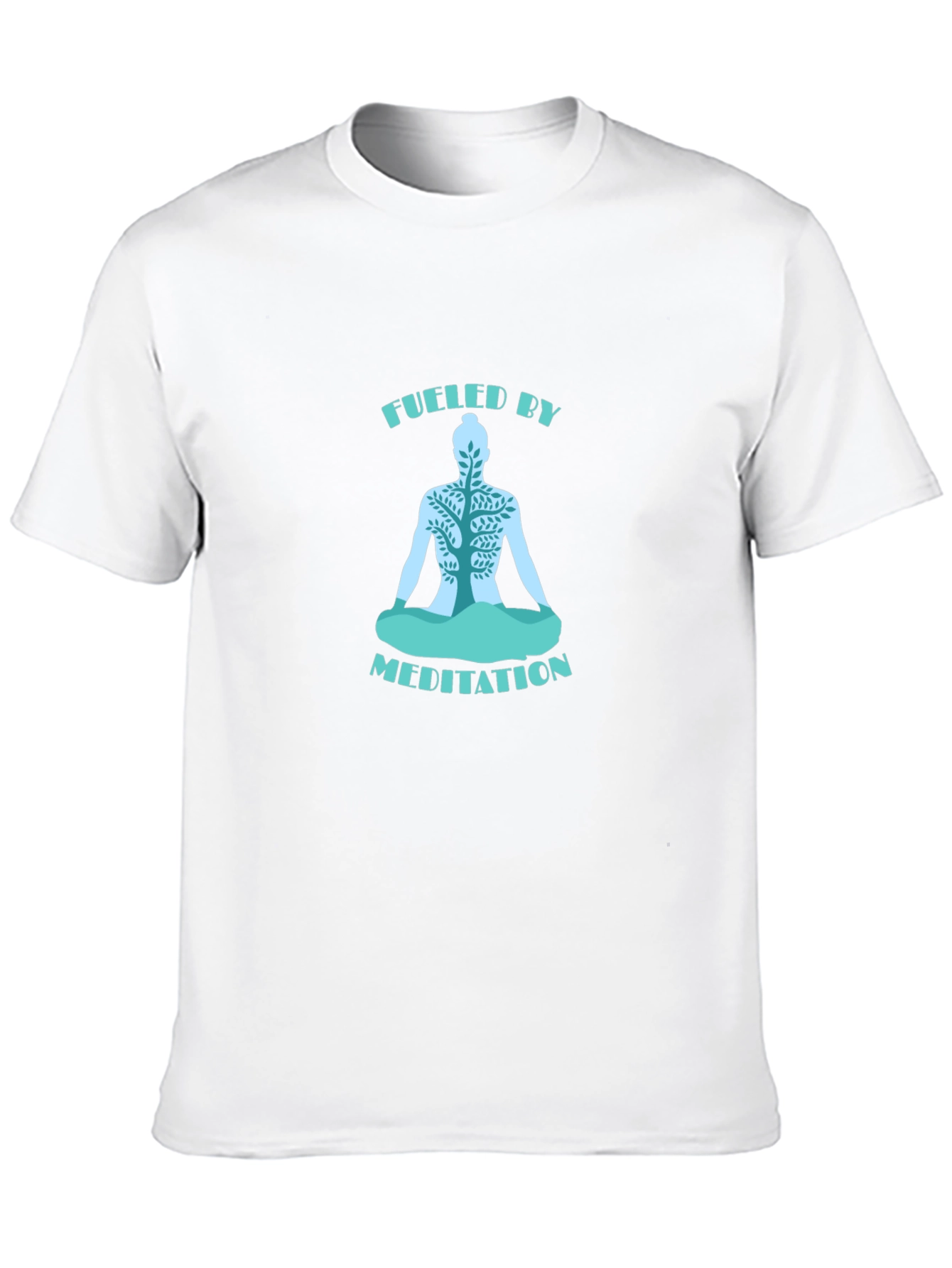 Fueled by Meditation T-Shirt - Black Yoga Tee