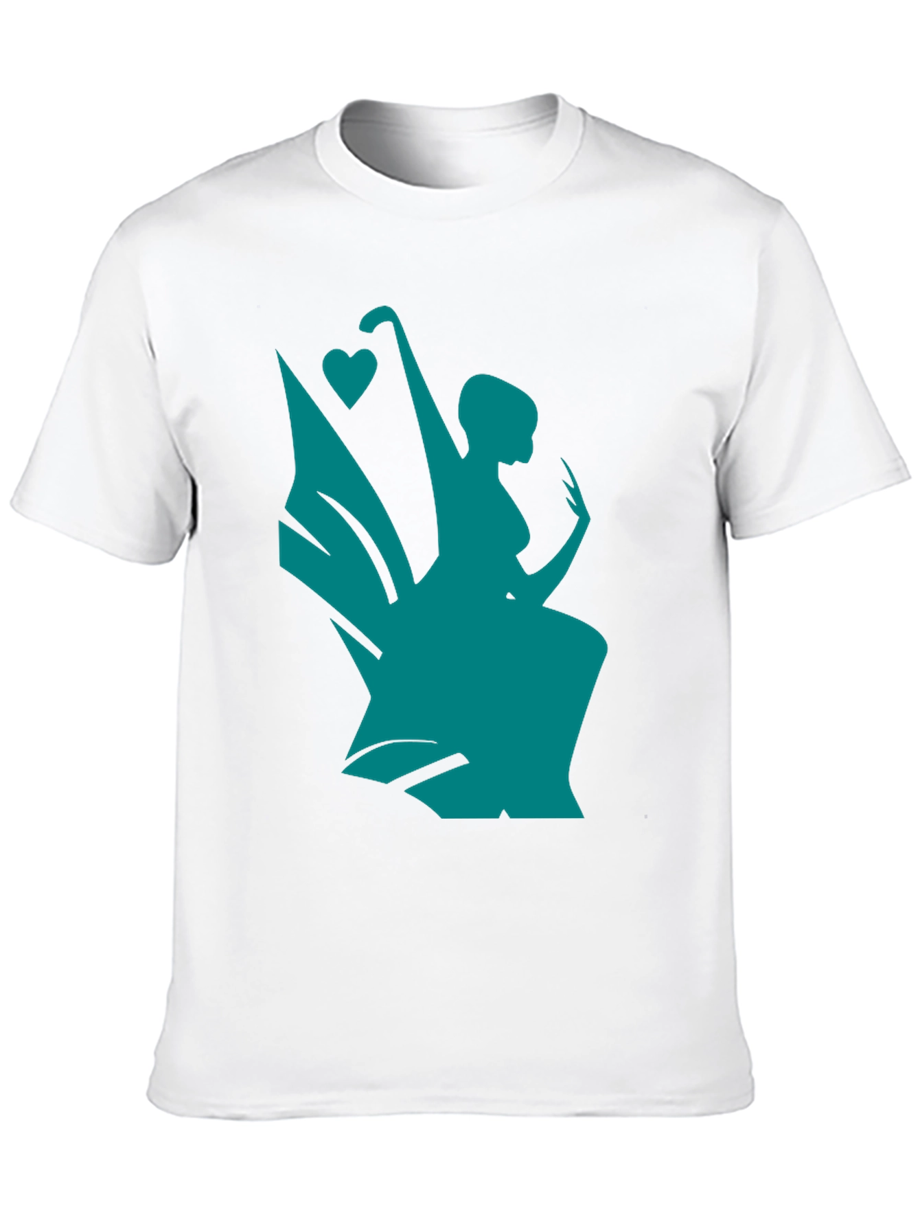 Whimsical Teal Fairy Graphic Tee