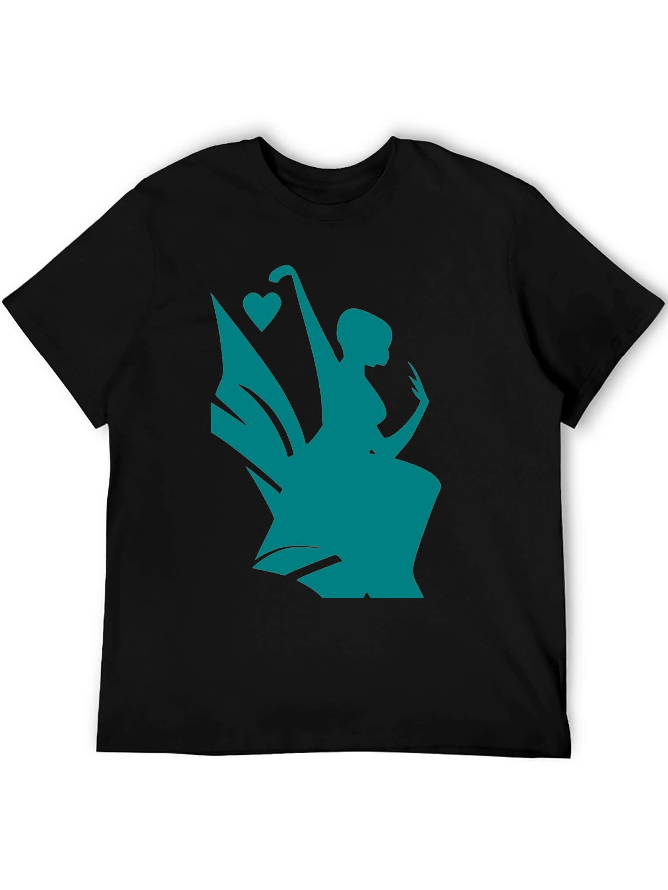 Whimsical Teal Fairy Graphic Tee