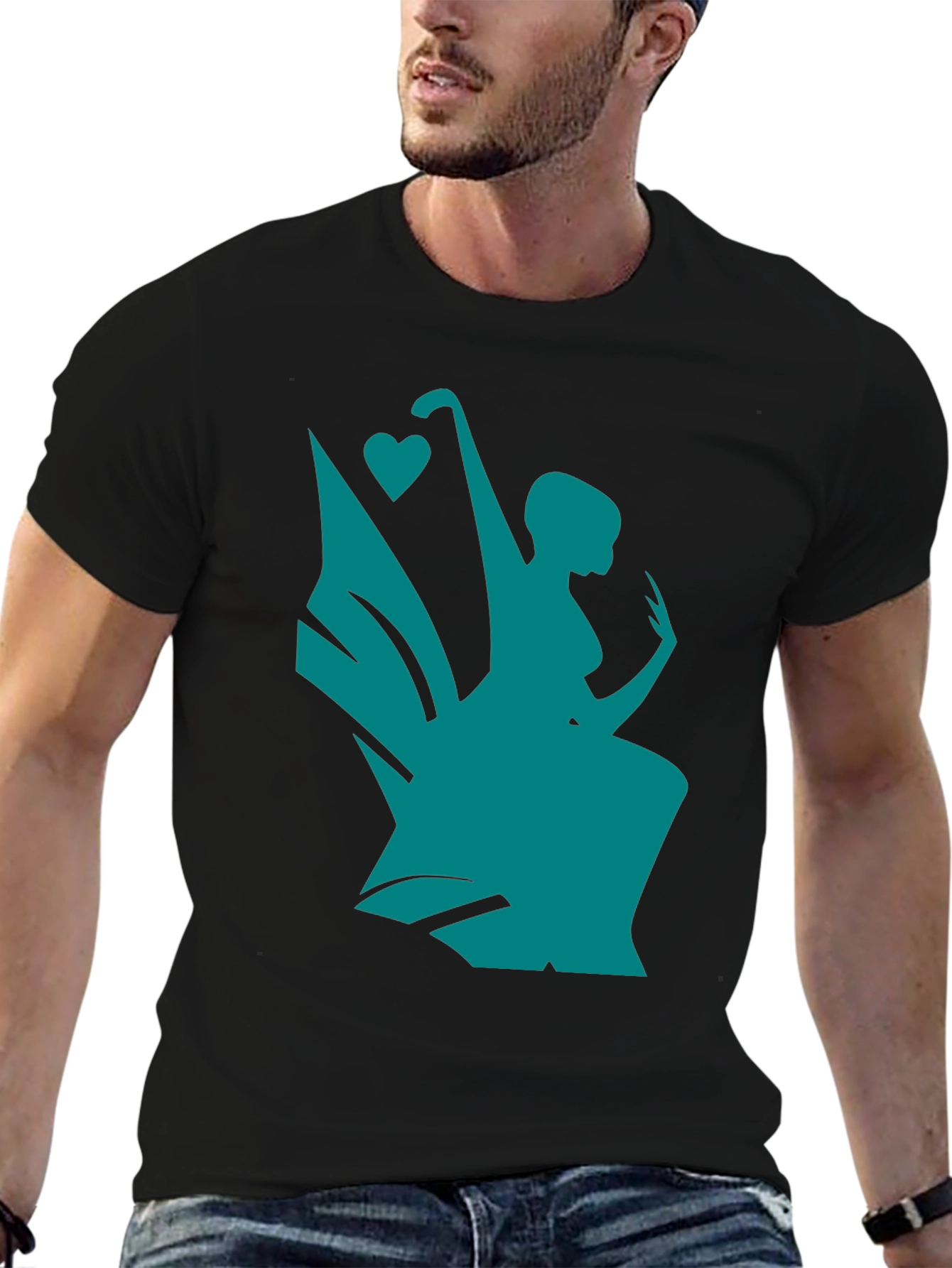 Whimsical Teal Fairy Graphic Tee