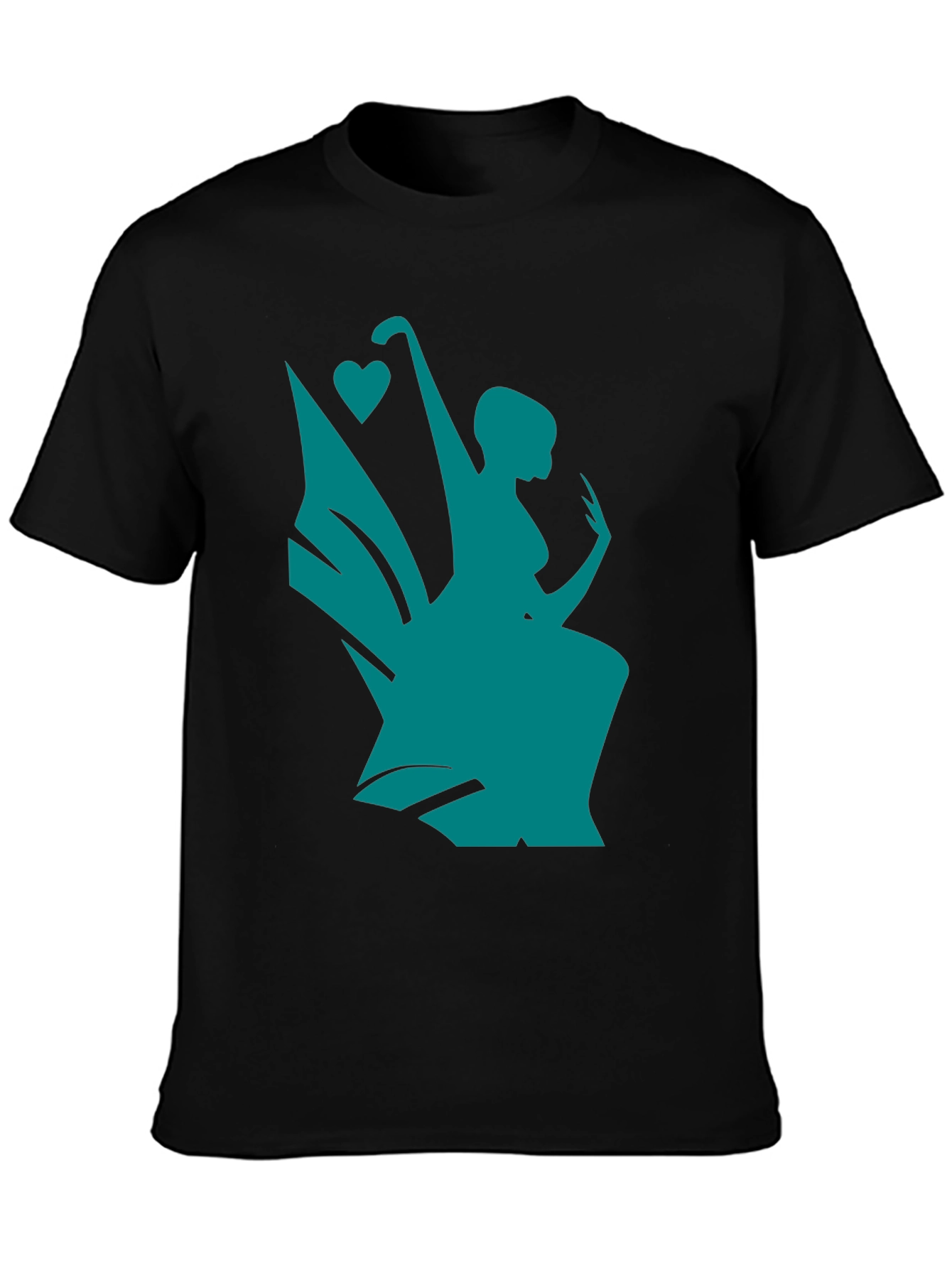 Whimsical Teal Fairy Graphic Tee