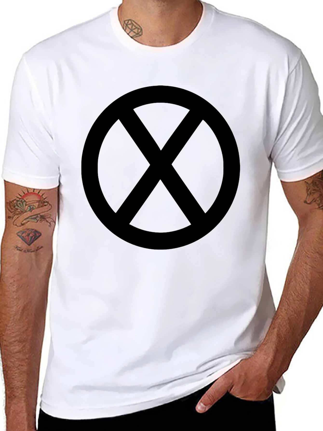 Black Circle X T-Shirt