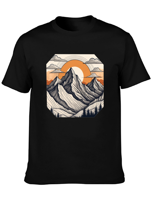 Mountain Peak Graphic Tee - Stylish Outdoor Adventure Shirt