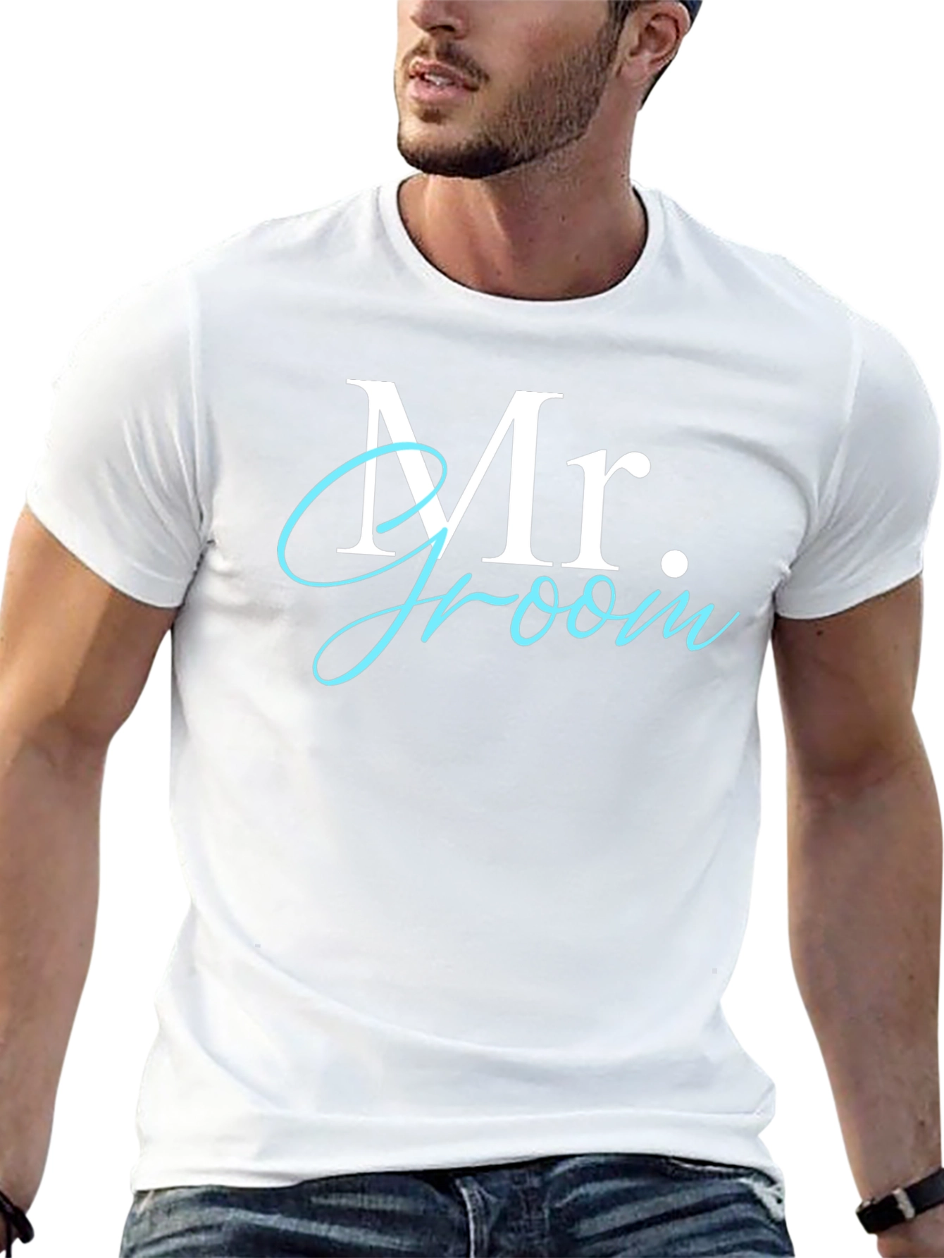 Mr. Groom Wedding T-Shirt - Stylish Groomsmen Apparel