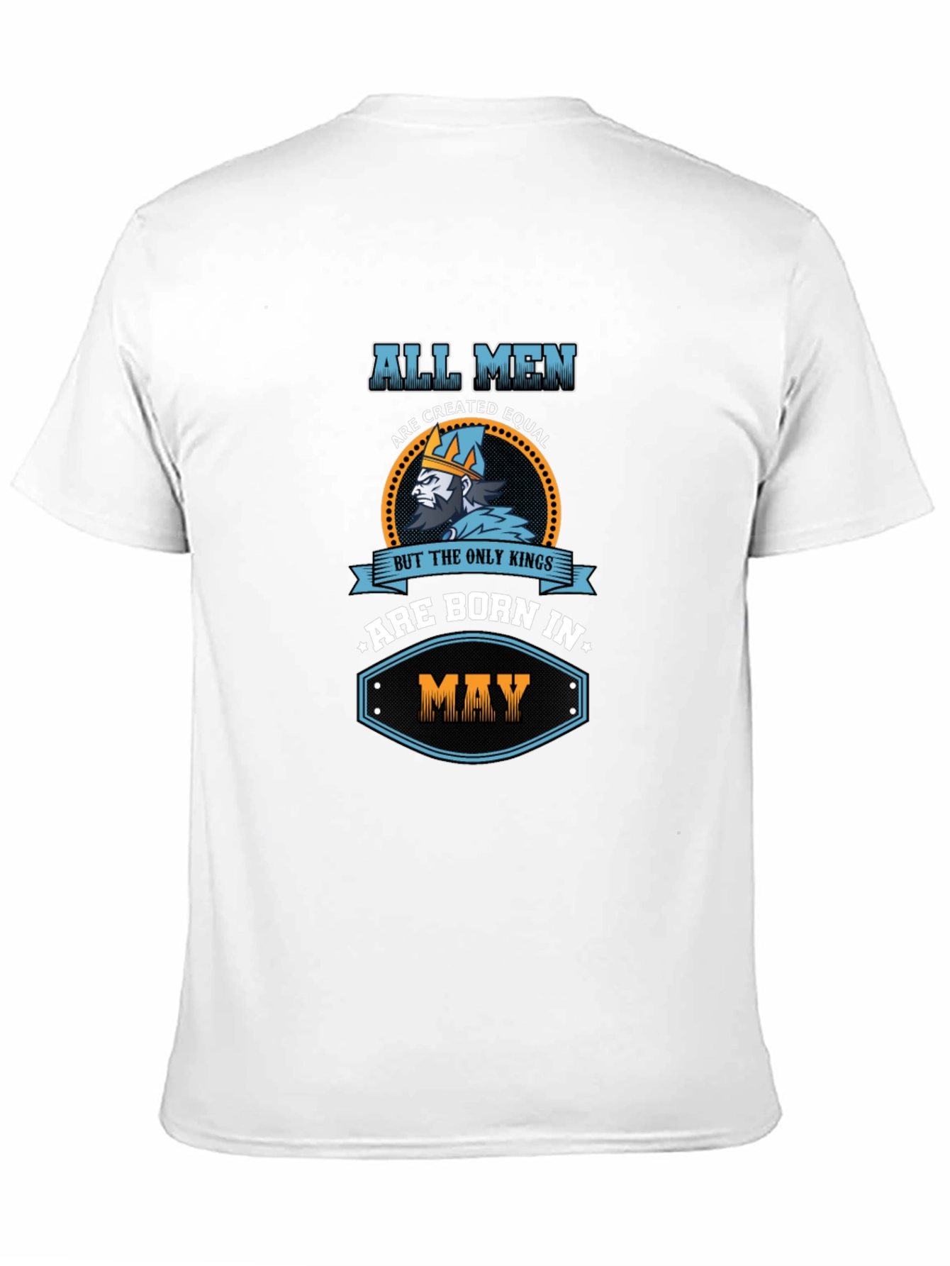 Mens Born in May Graphic Tee - Black