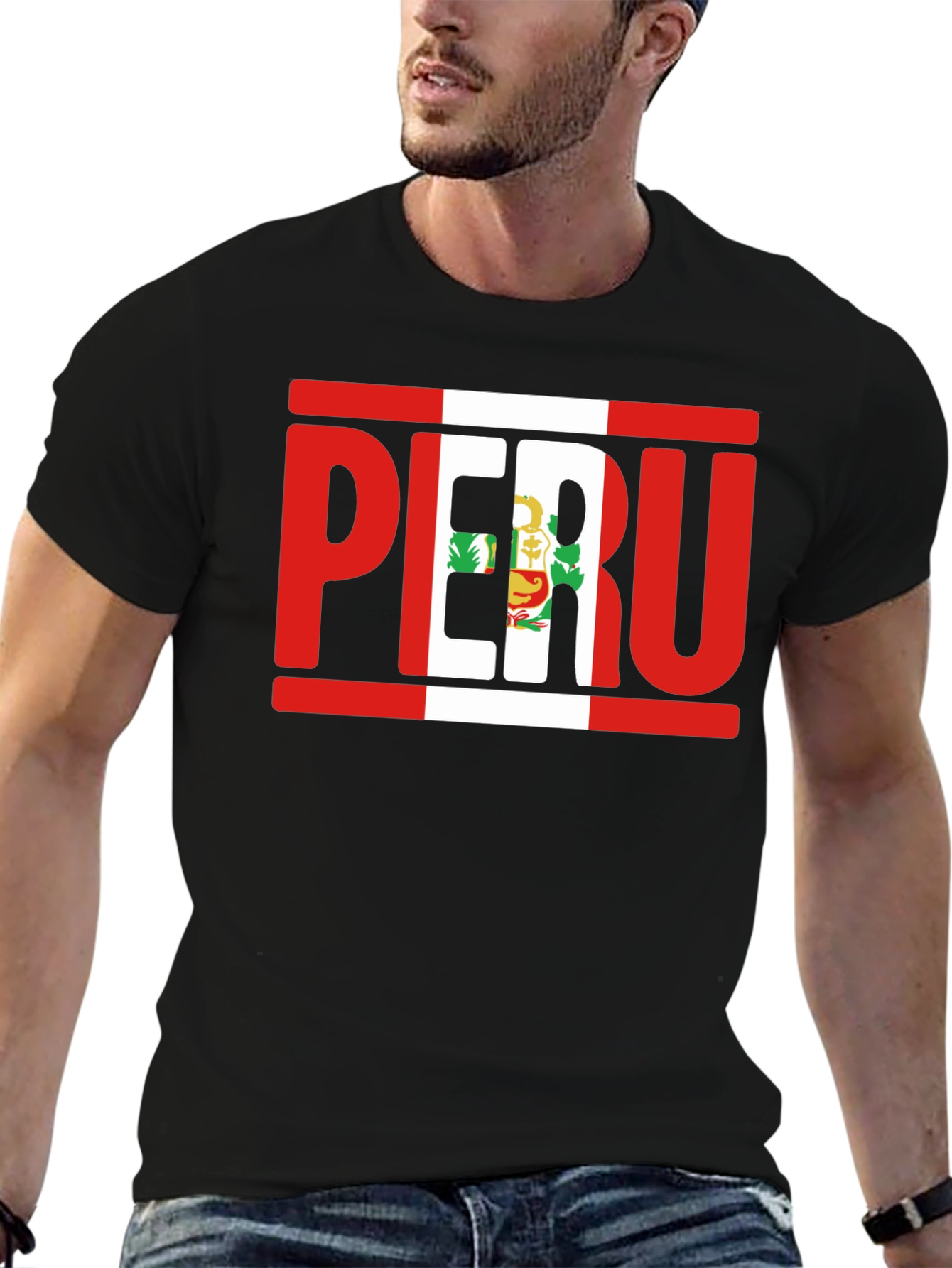 Peru Flag T-Shirt Country Pride Tee