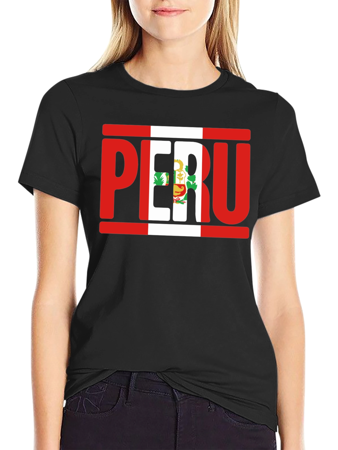 Peru Flag T-Shirt Country Pride Tee