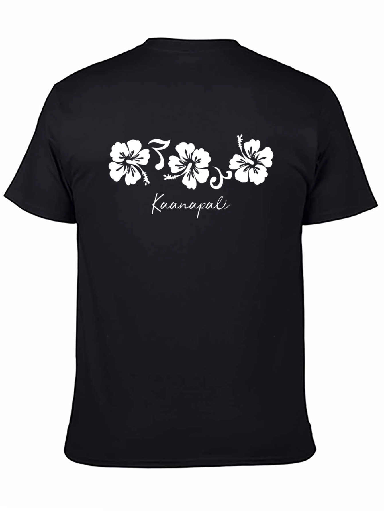 Kaanapali Hibiscus Black T-Shirt