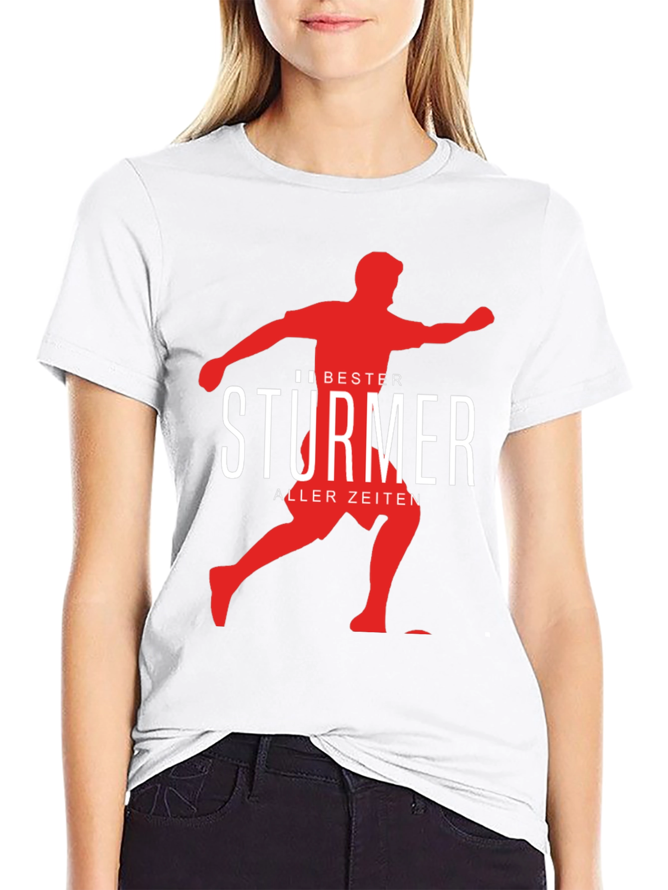 Bester Sturmer T-Shirt: Soccer Player Graphic Tee