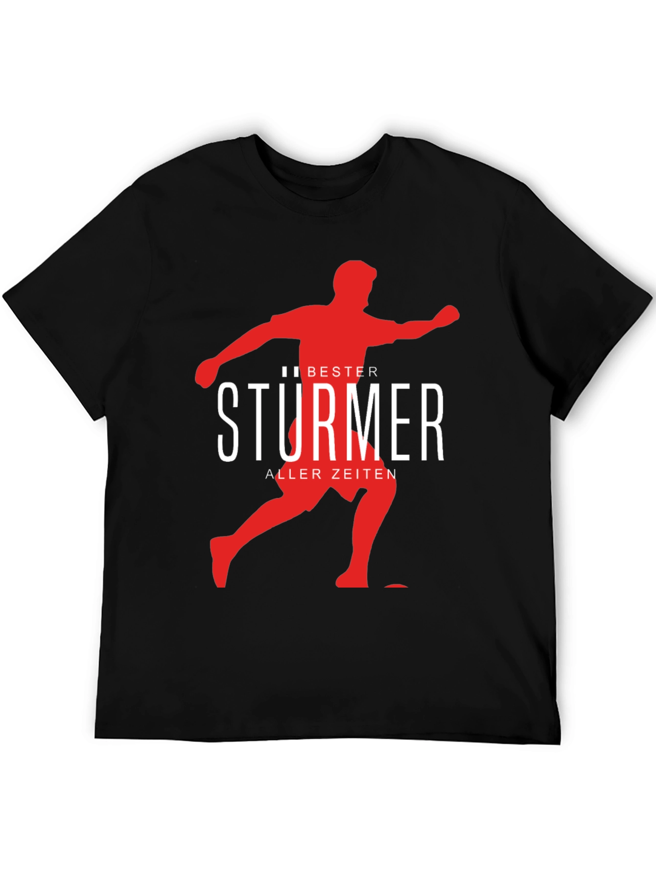 Bester Sturmer T-Shirt: Soccer Player Graphic Tee