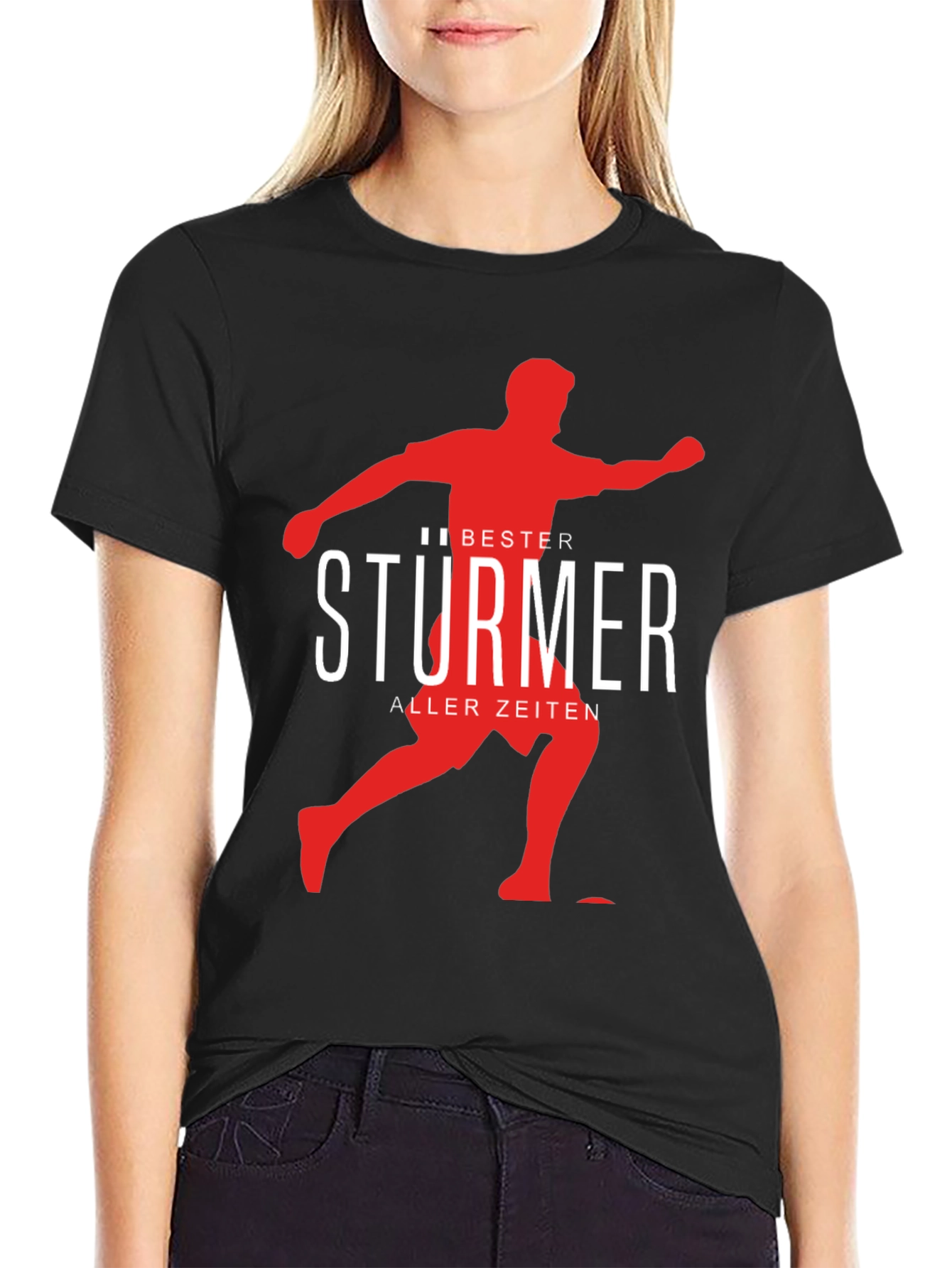 Bester Sturmer T-Shirt: Soccer Player Graphic Tee