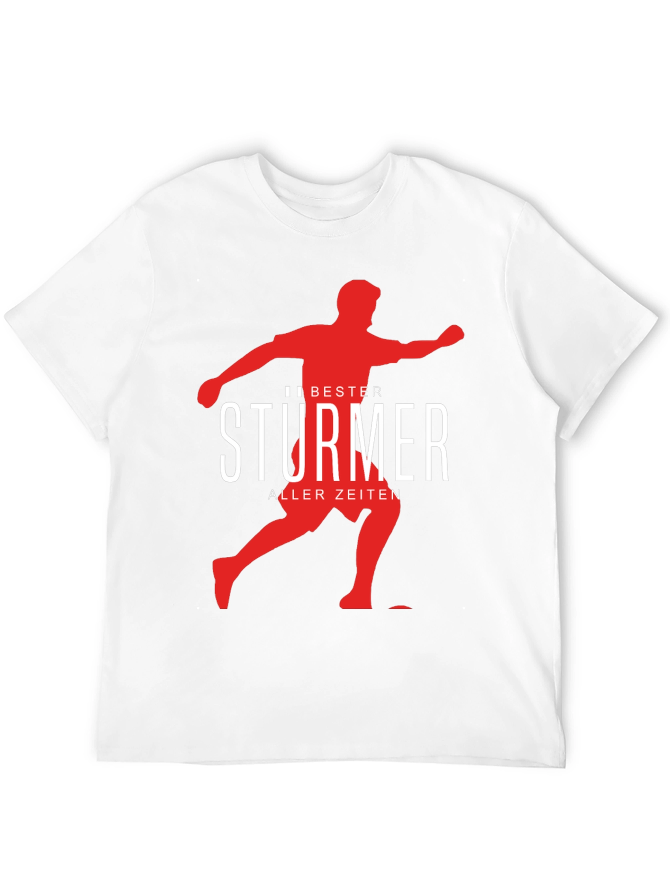 Bester Sturmer T-Shirt: Soccer Player Graphic Tee