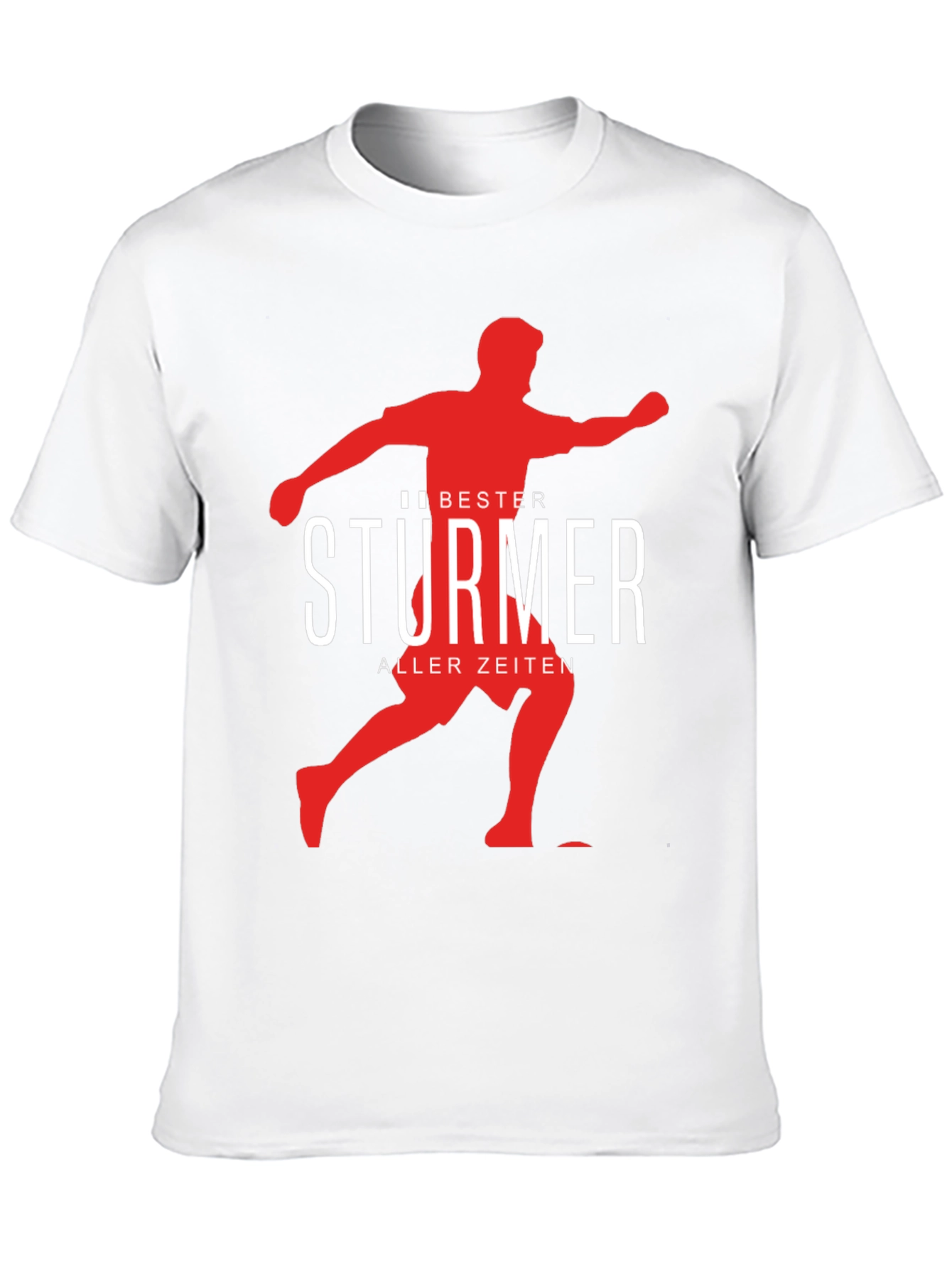 Bester Sturmer T-Shirt: Soccer Player Graphic Tee