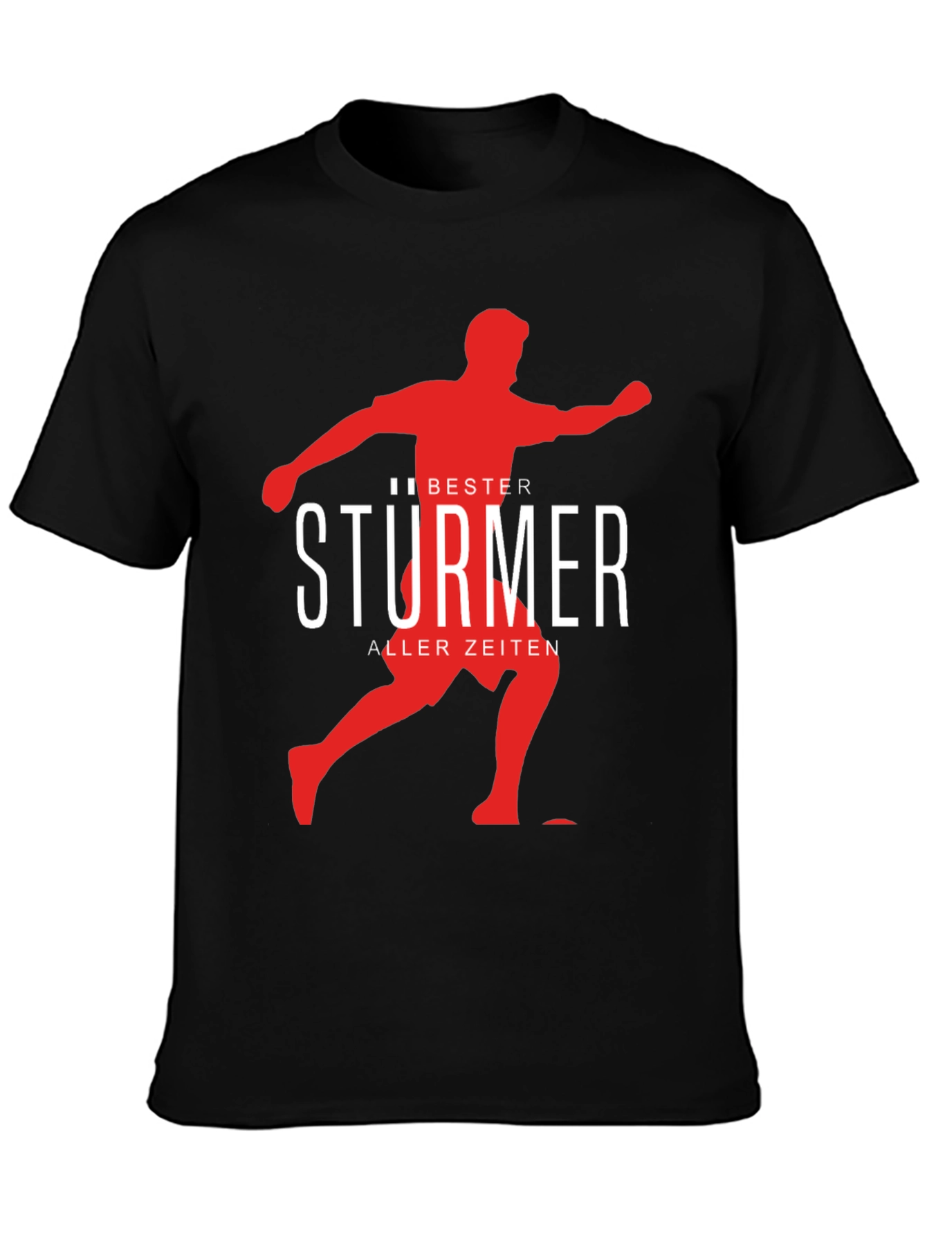 Bester Sturmer T-Shirt: Soccer Player Graphic Tee
