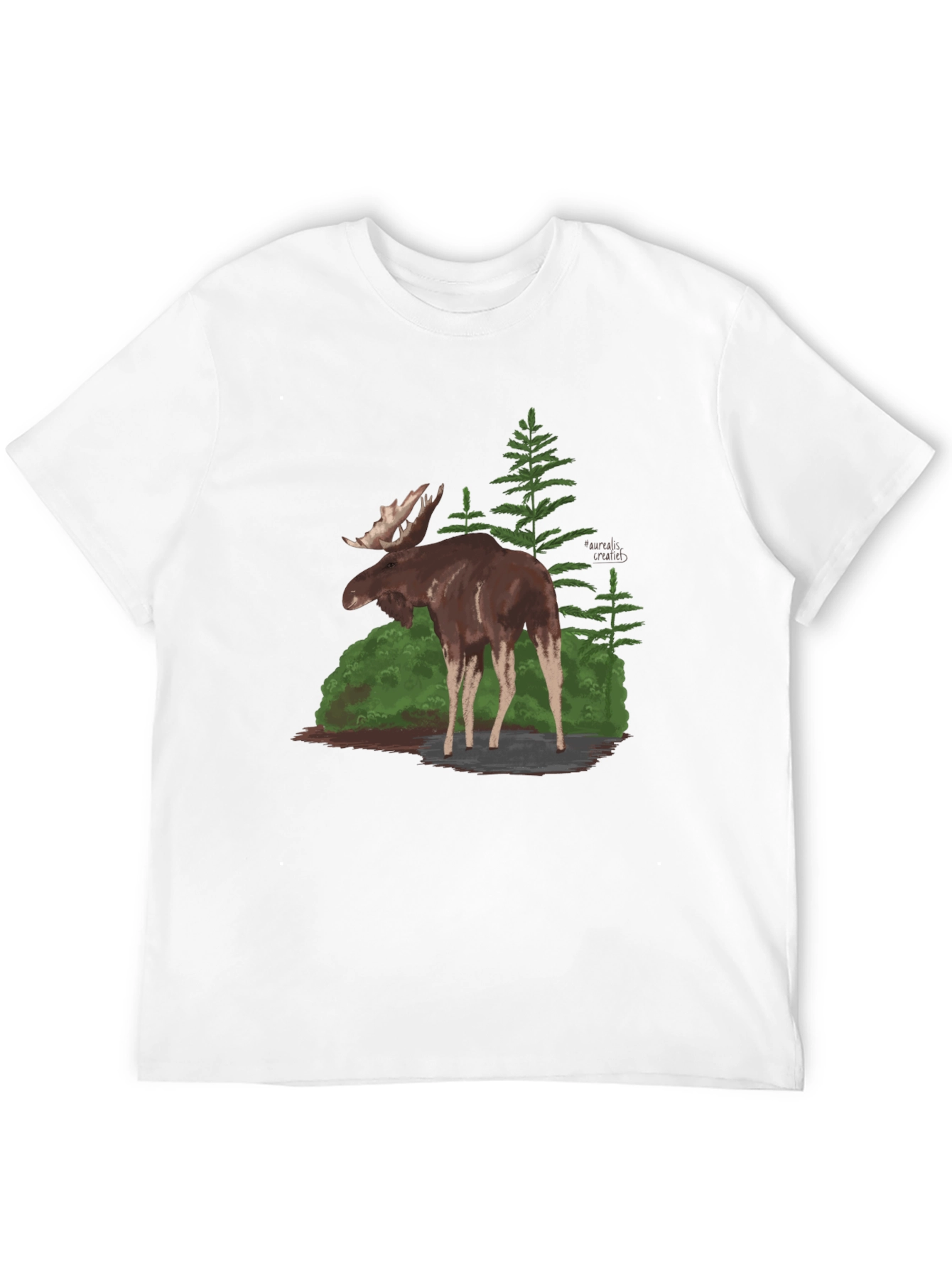 Moose Graphic T-Shirt - Nature Wildlife Tee