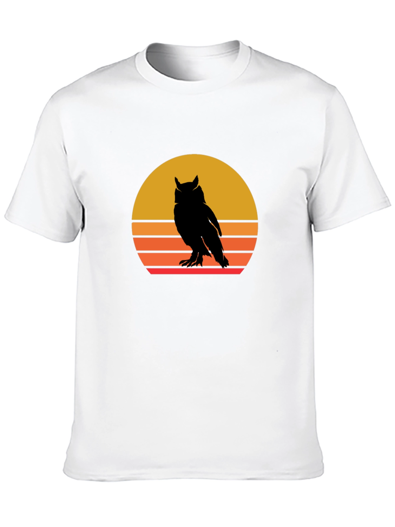 Retro Owl Sunset Graphic Tee